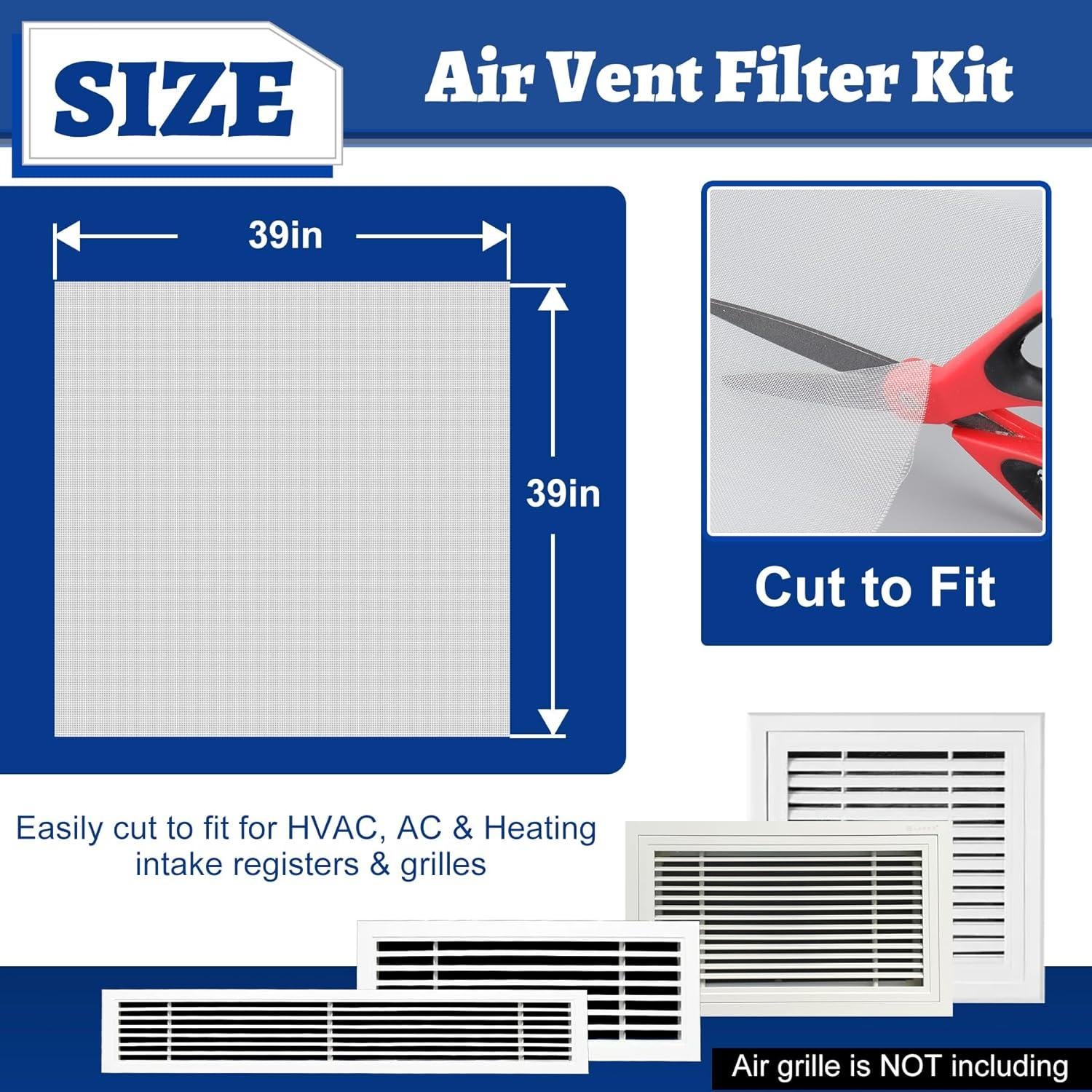 Filtro de Ventilación de Aire Wintcomfort WT-AF006 99x99cm
