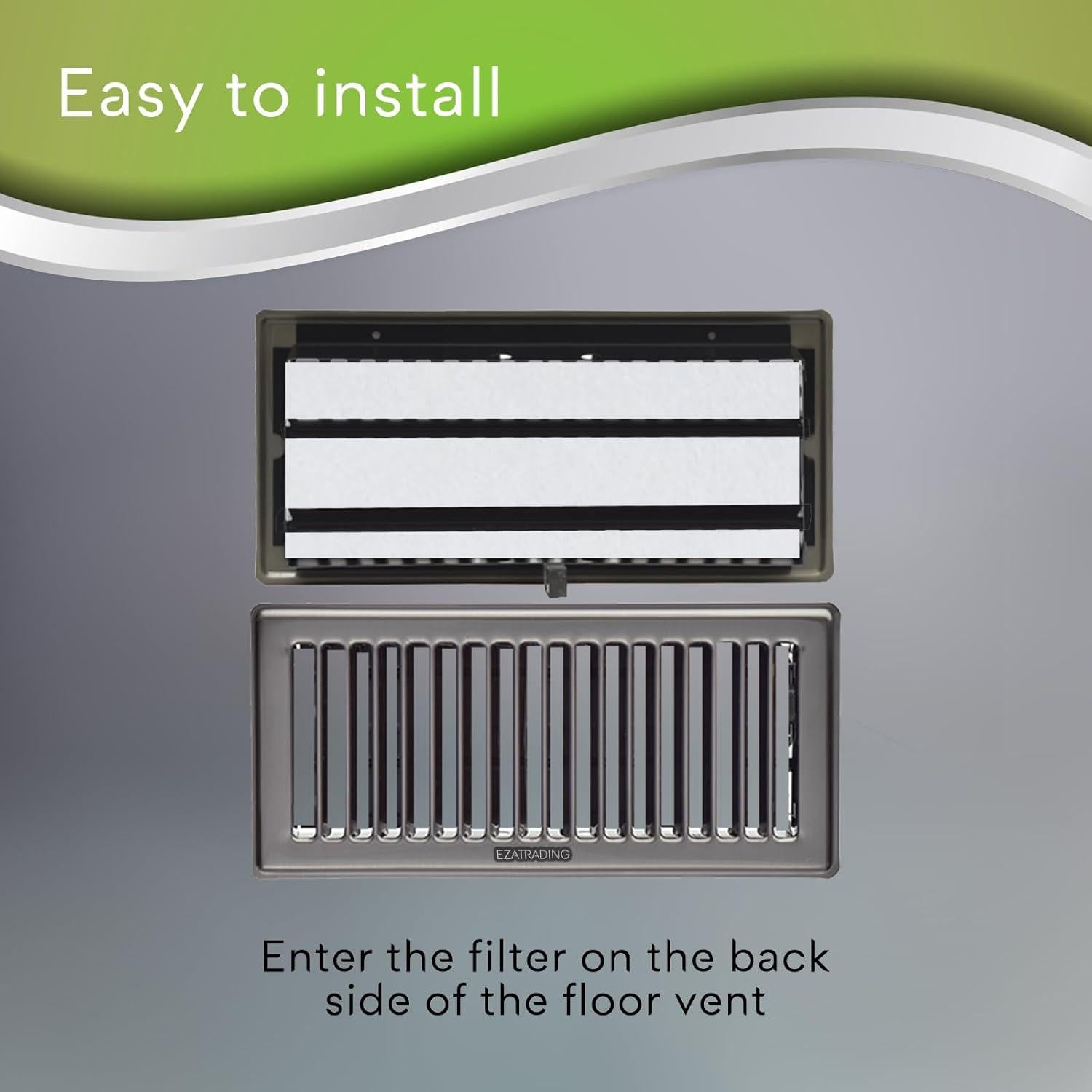 Paquete de 12 Filtros de Aire ezatrading 10.16x30.48cm