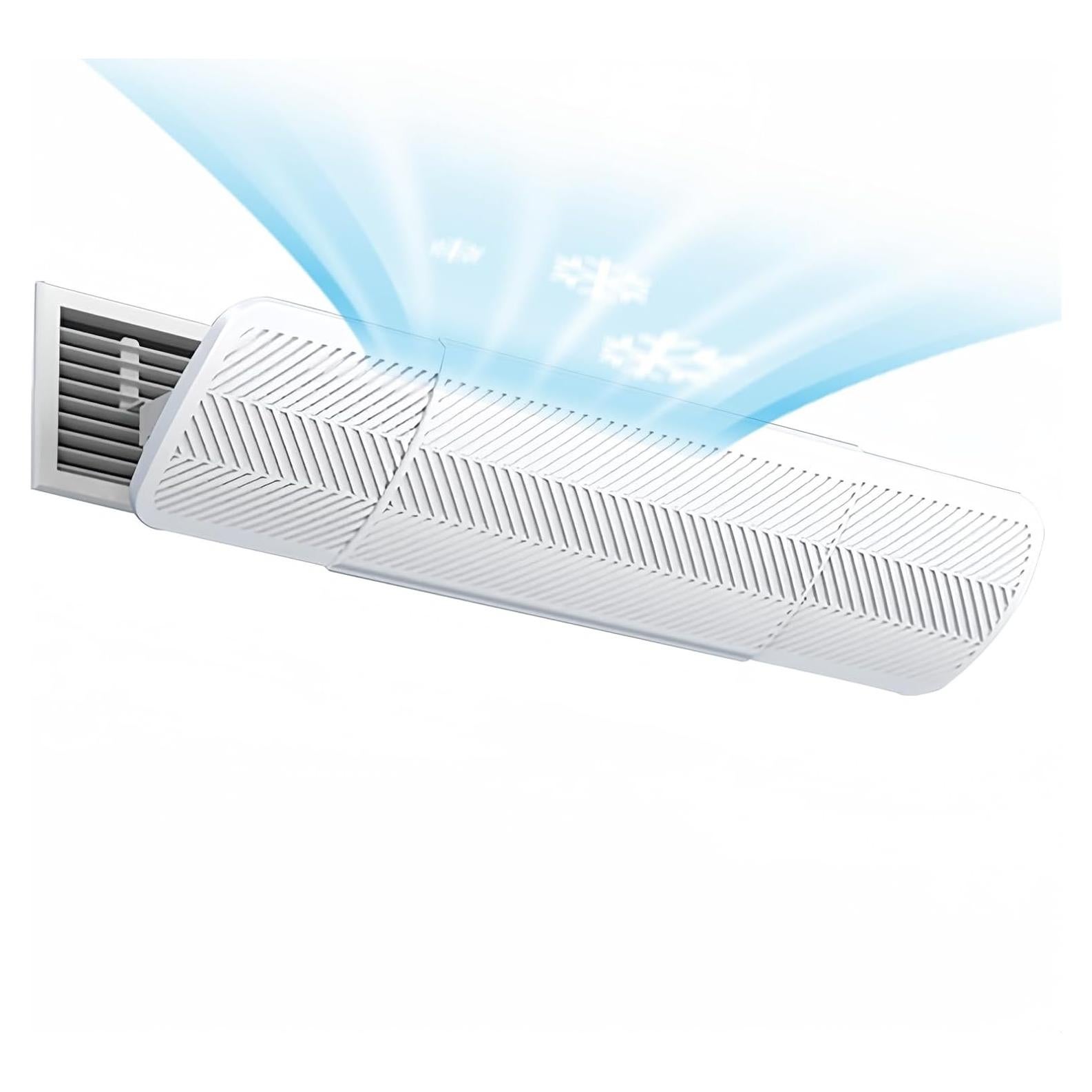 Deflector de Aire Acondicionado QIANDAHOM Ajustable 90-120 cm