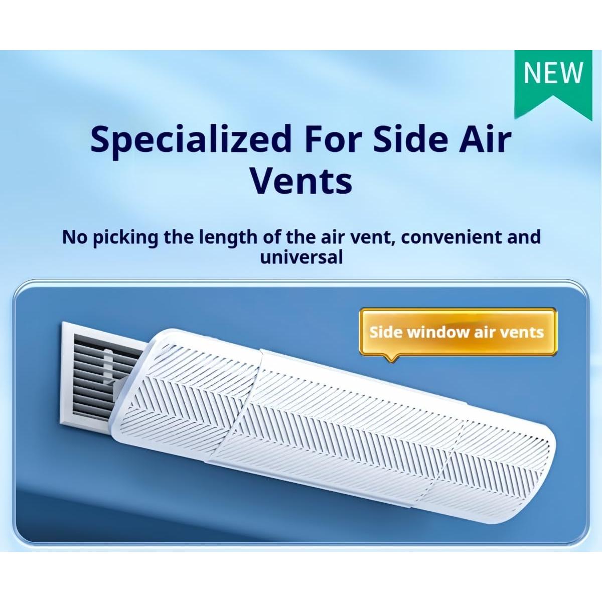 Deflector de Aire Acondicionado QIANDAHOM Ajustable 90-120 cm