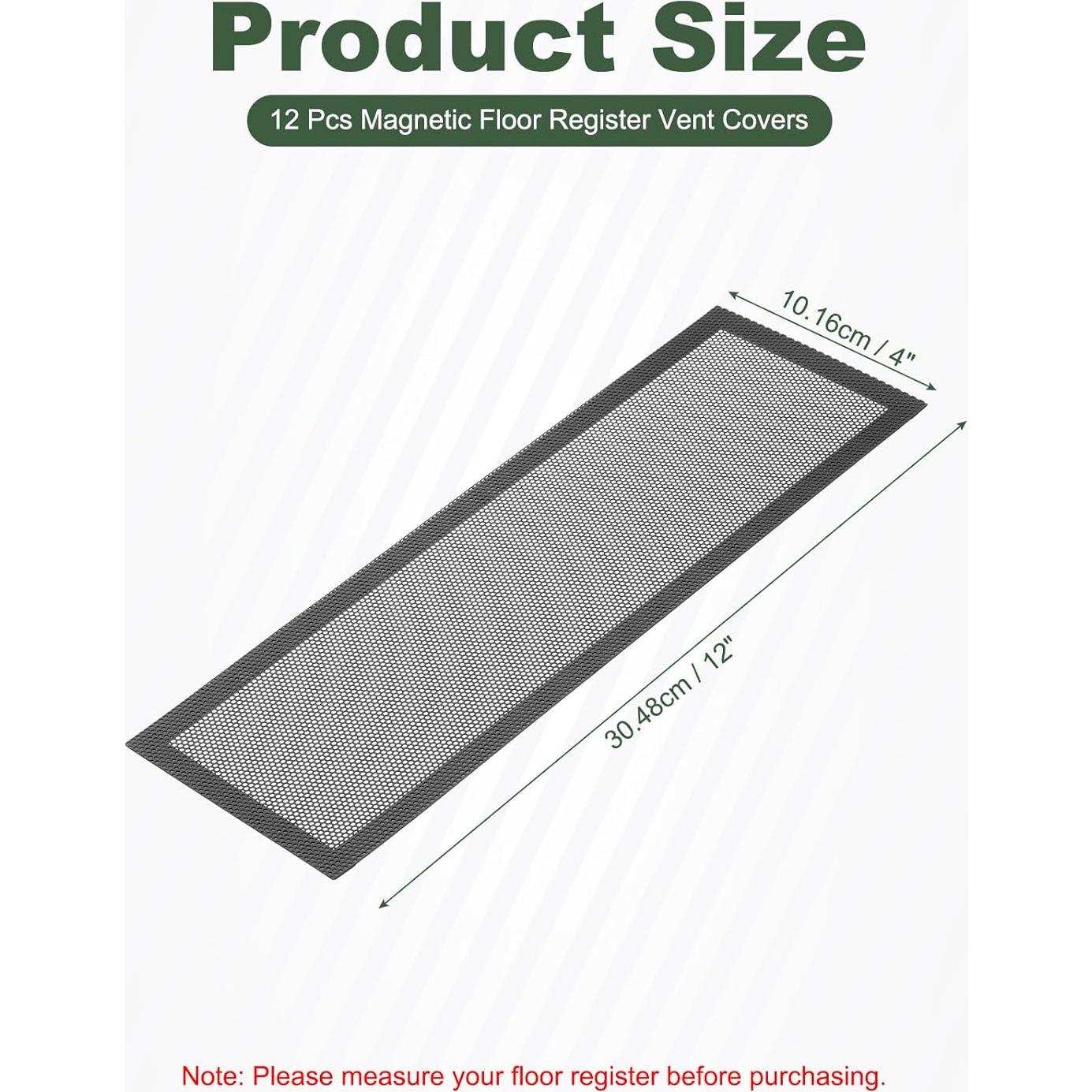 Cubiertas Magnéticas para Ventilación de Piso YOKIVE 12 Pcs 30.48x10.16cm