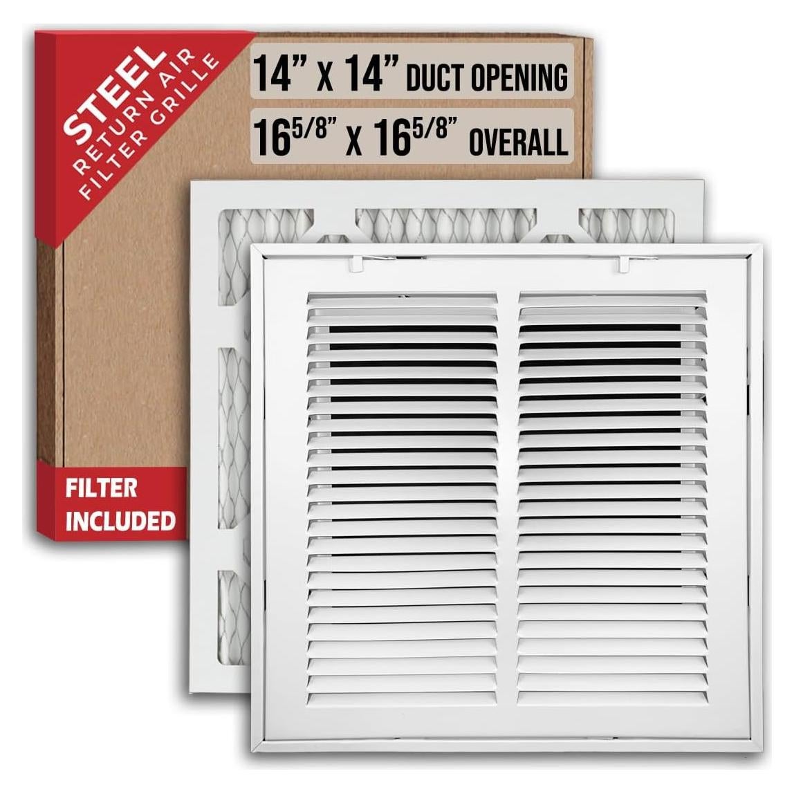 Reja de Aire de Retorno Handua 35.56x35.56 cm con Filtro