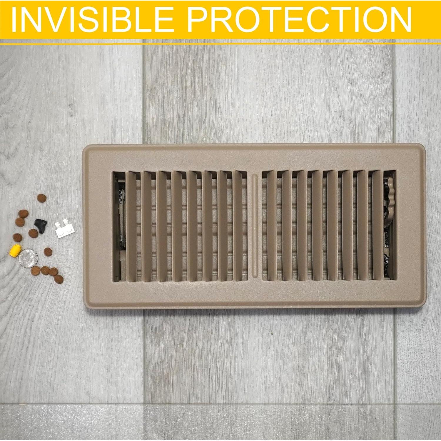 Cubierta de Ventilación de Piso OLA MODERNA 4x12" Negro - Paquete de 5