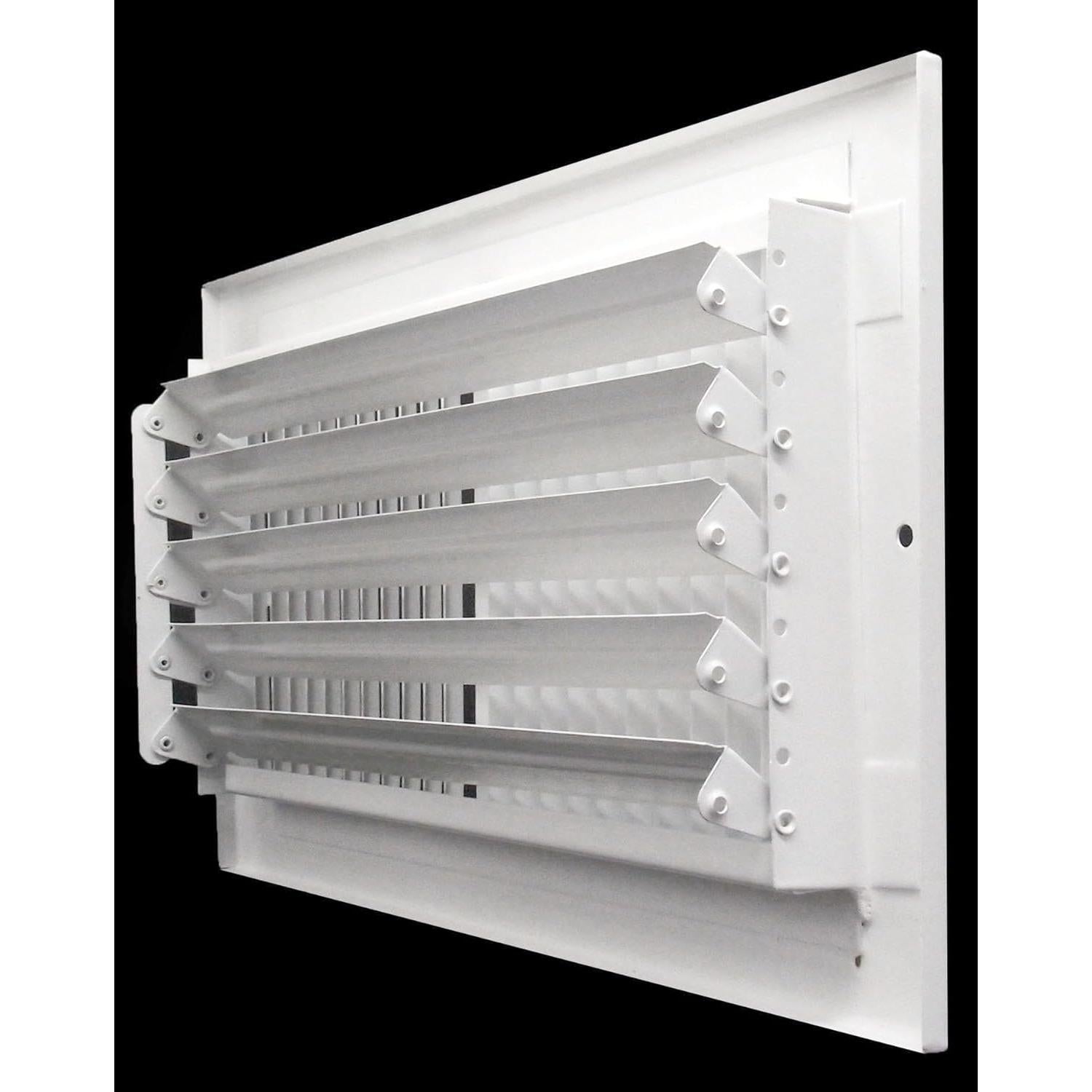 Rejilla de Ventilación HVAC Premium 14x4" 2-Vías Blanco