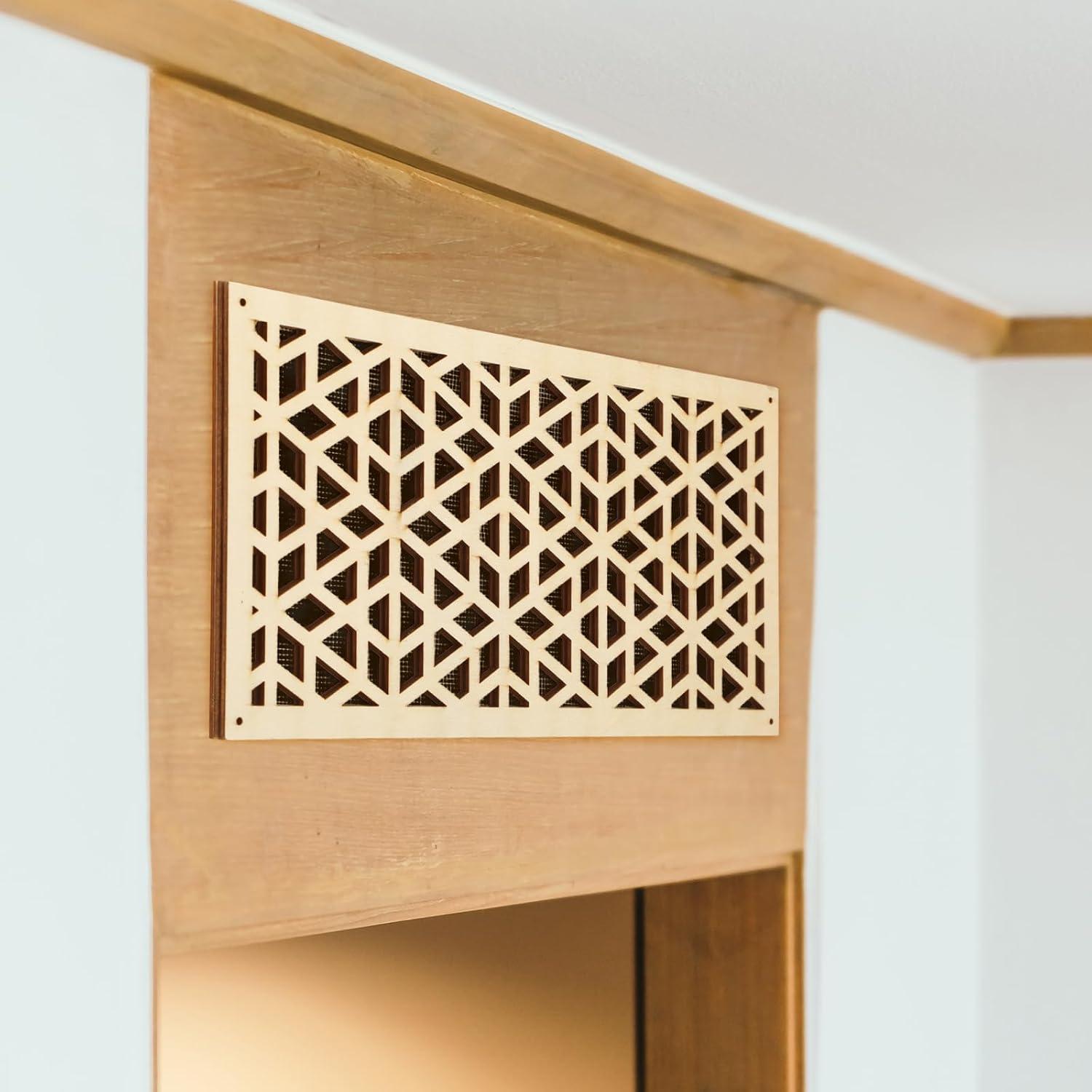 Cubiertas de Ventilación de Madera Chunful 6 Pcs 10x25 cm