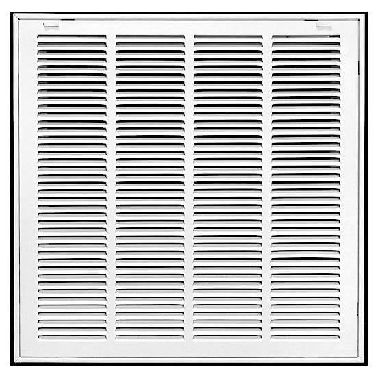 Rejilla de Filtro de Aire de Acero HVAC 20x20 Plegable Blanca