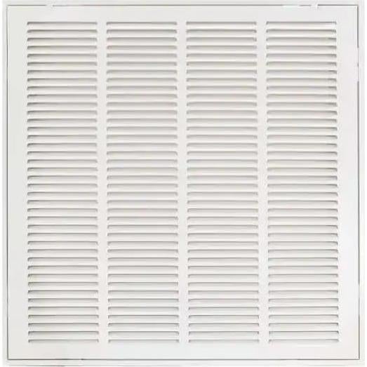 Rejilla de Filtro de Aire de Acero HVAC 20x20 Plegable Blanca