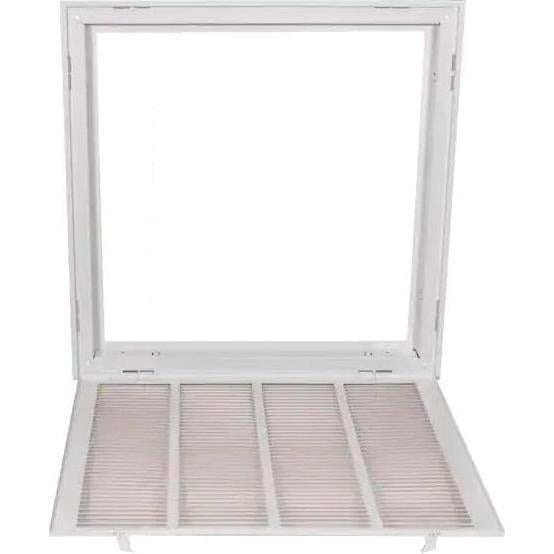 Rejilla de Filtro de Aire de Acero HVAC 20x20 Plegable Blanca