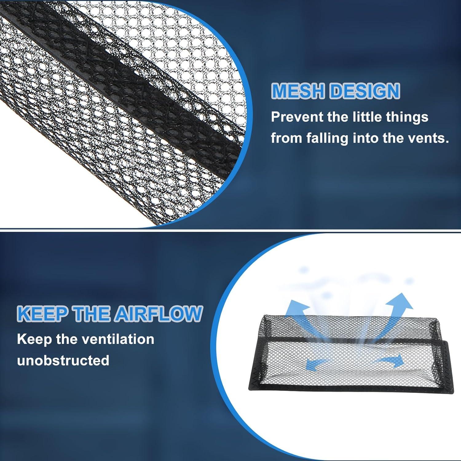 Filtro de Ventilación de Piso uxcell 6 Piezas 25.4x10.16 cm