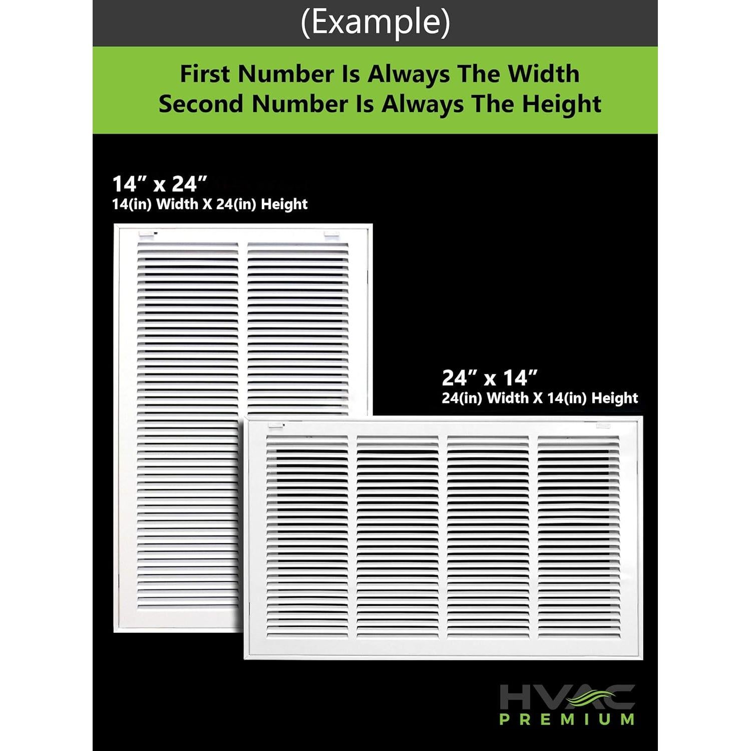 Rejilla de Filtro de Aire de Acero HVAC Premium 40x51 cm