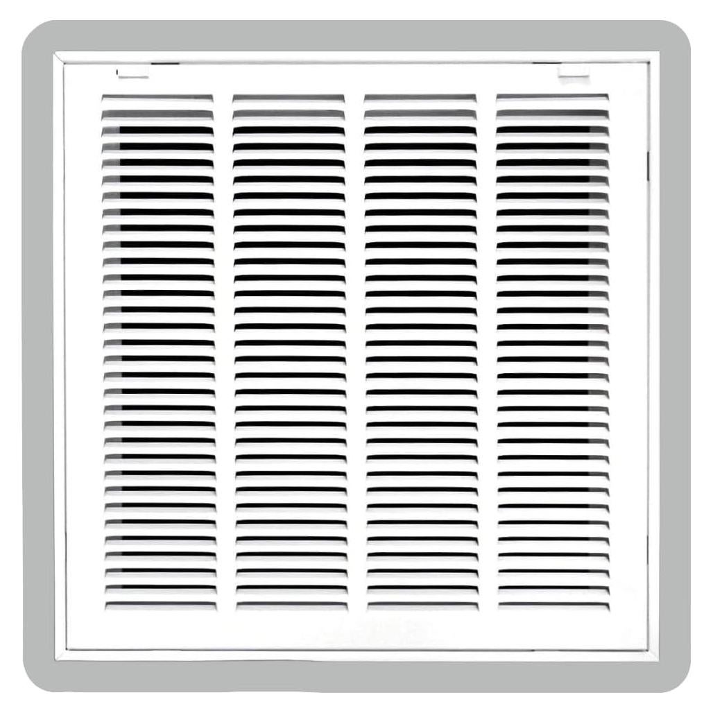 Rejilla de Filtro de Aire 16x16" HVAC Premium - Acero Blanco