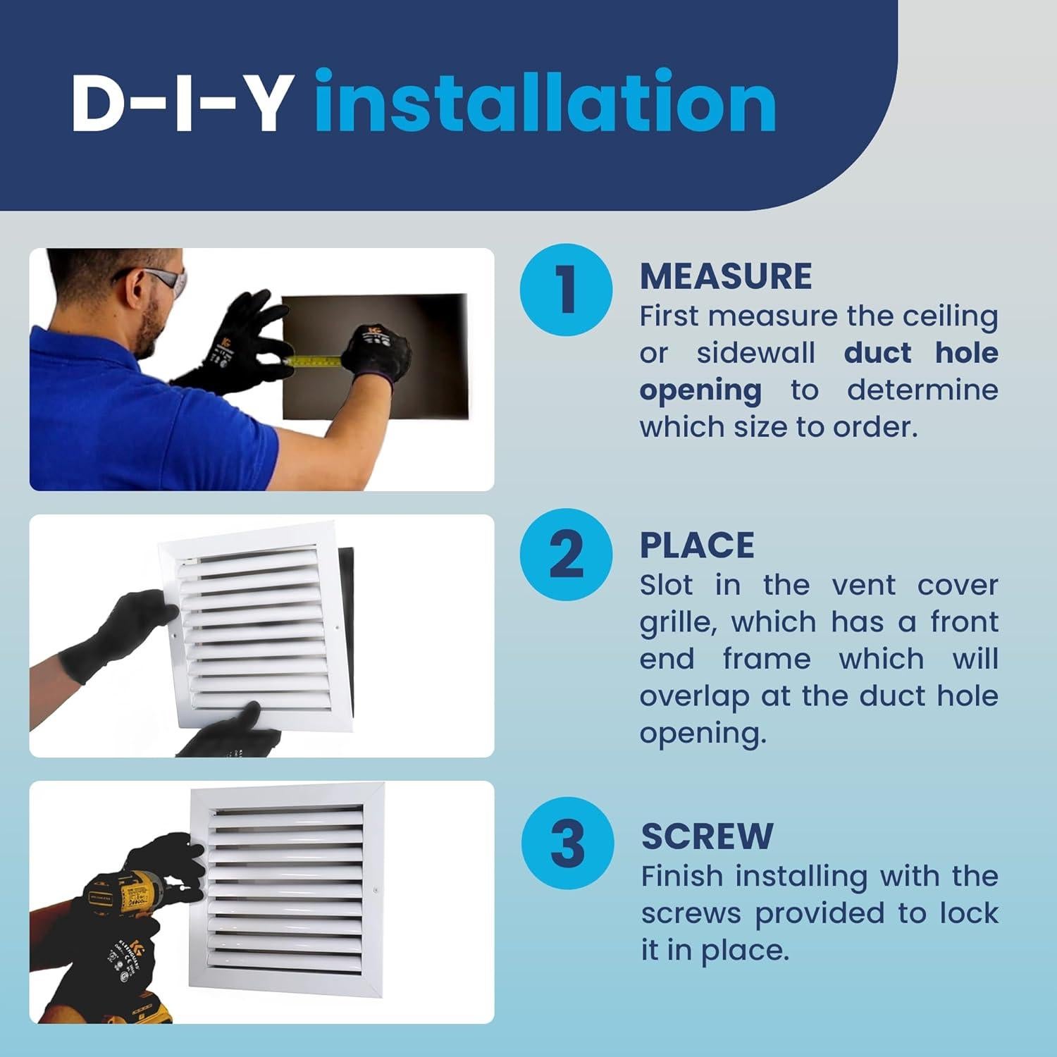 Cubierta de retorno de aire LAMINAIRE 30x16" Aluminio Blanco