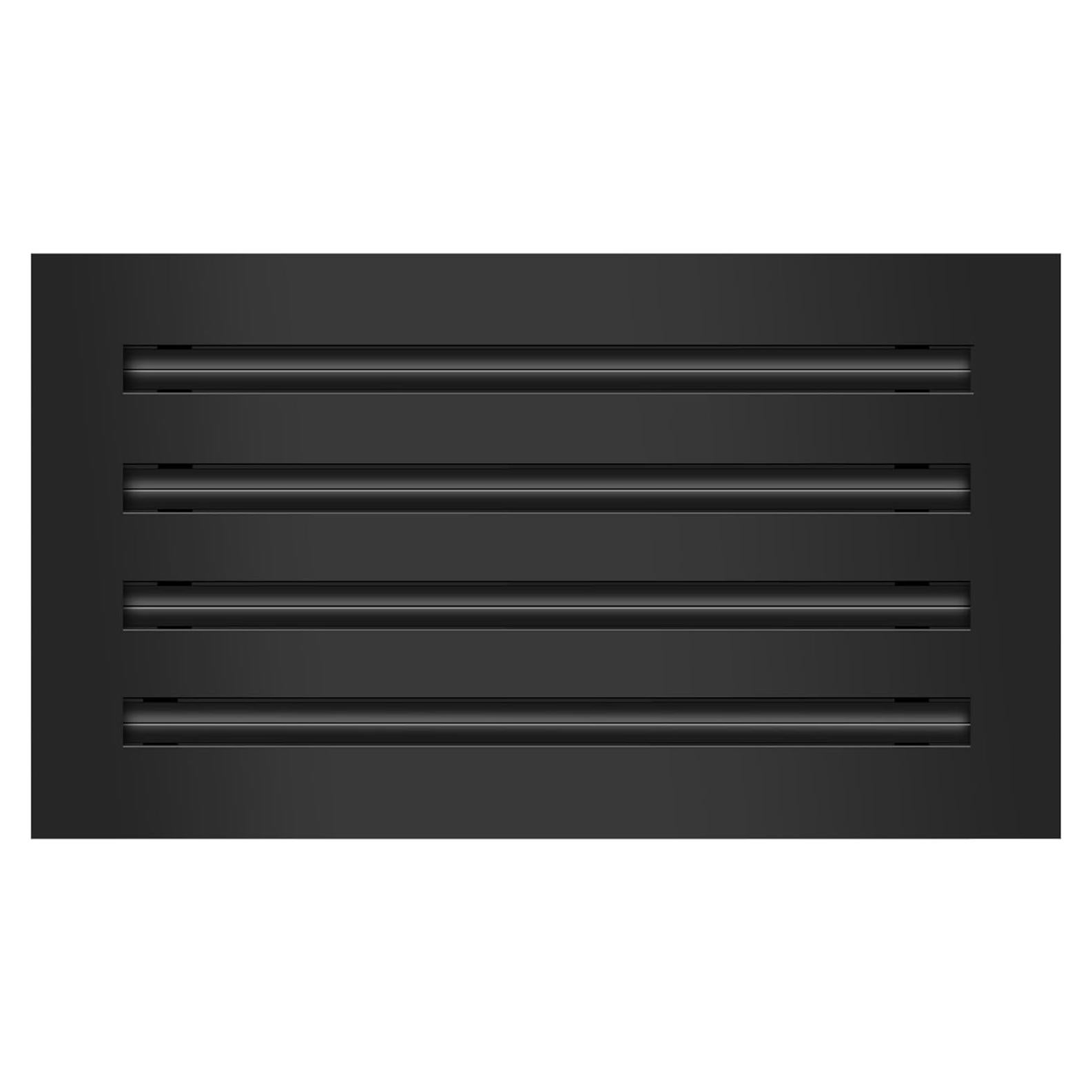 Cubierta de Ventilación de Aire 14x8 Aluminio Negro Texas Buildmart