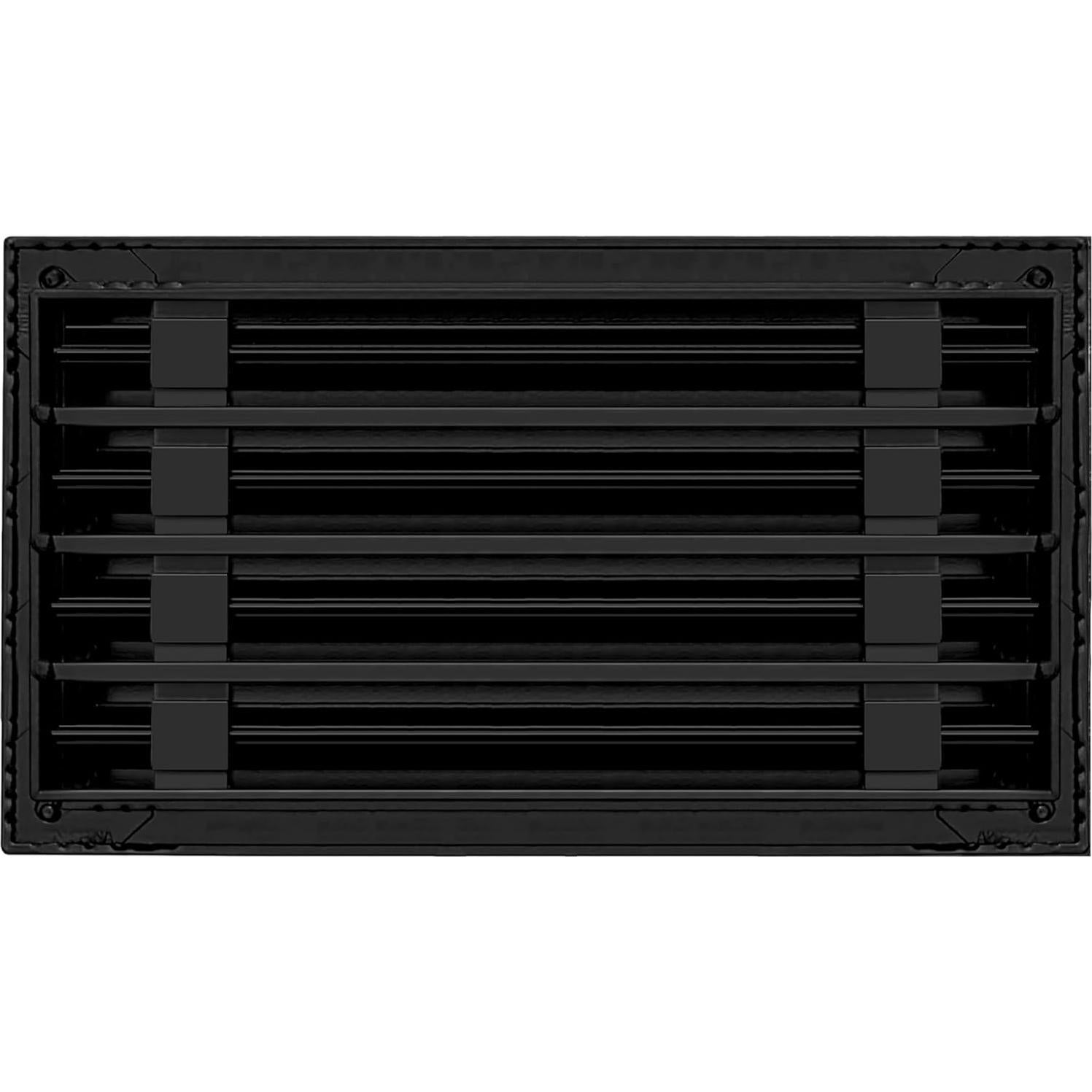 Cubierta de Ventilación de Aire 14x8 Aluminio Negro Texas Buildmart