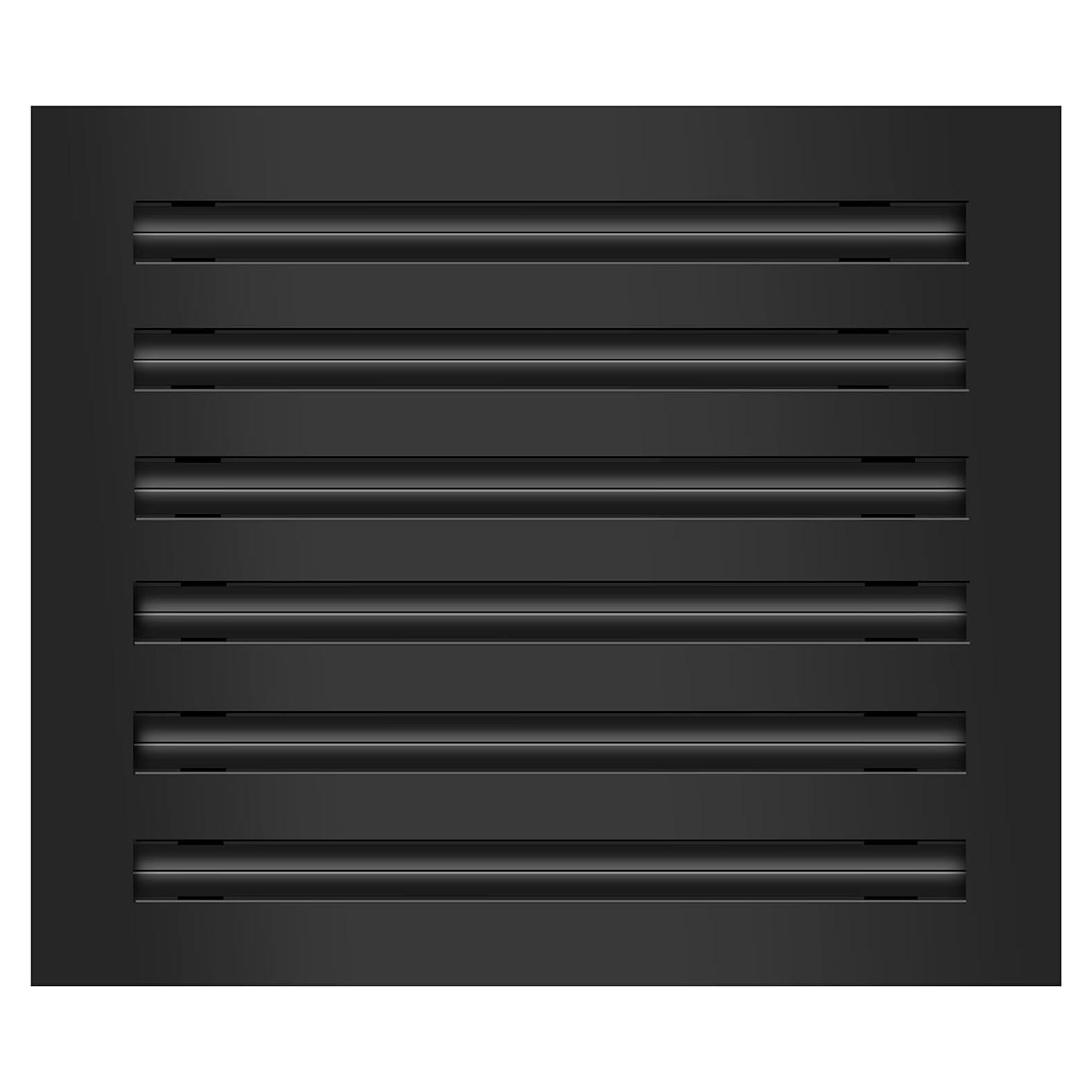 Cubierta de Ventilación de Aire 14x12 Aluminio Negro Texas Buildmart