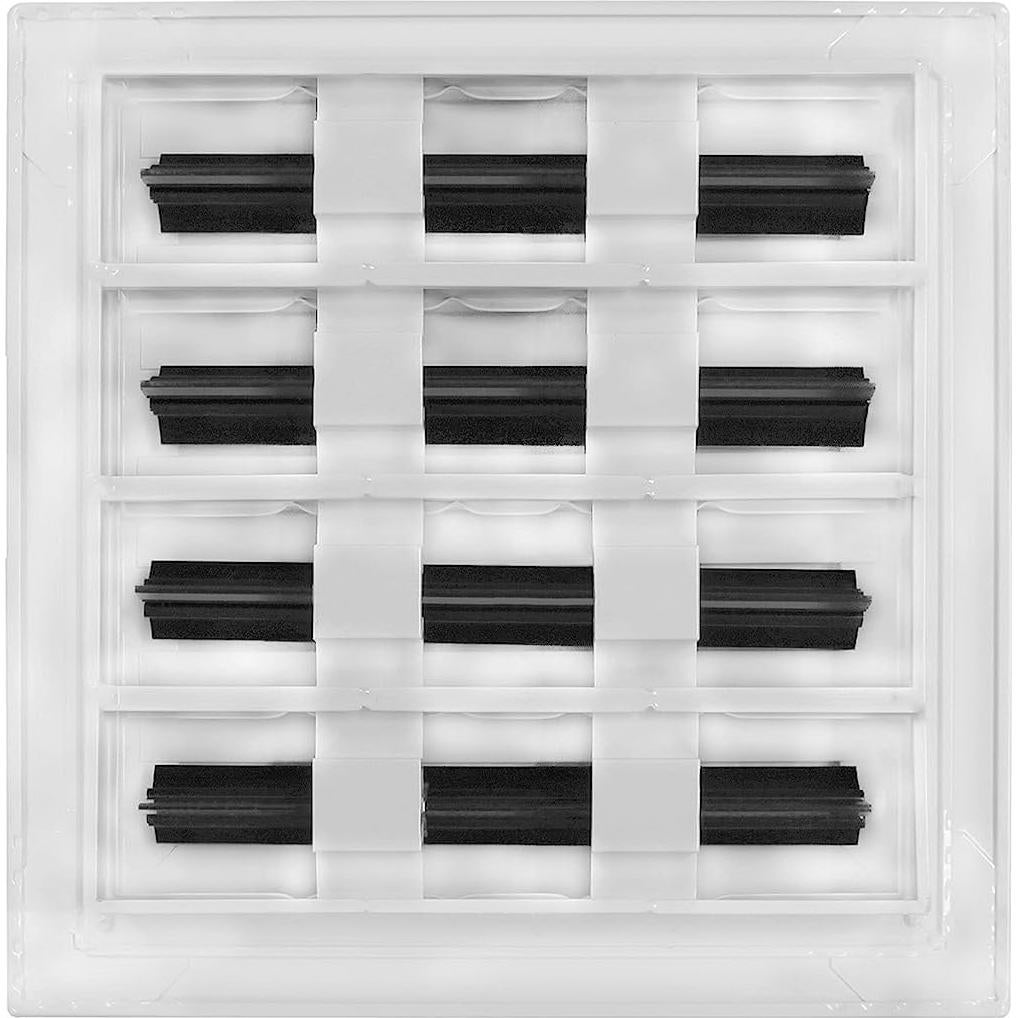 Cubierta de Ventilación AC Moderna 20x20 cm Aluminio Blanco Texas Buildmart