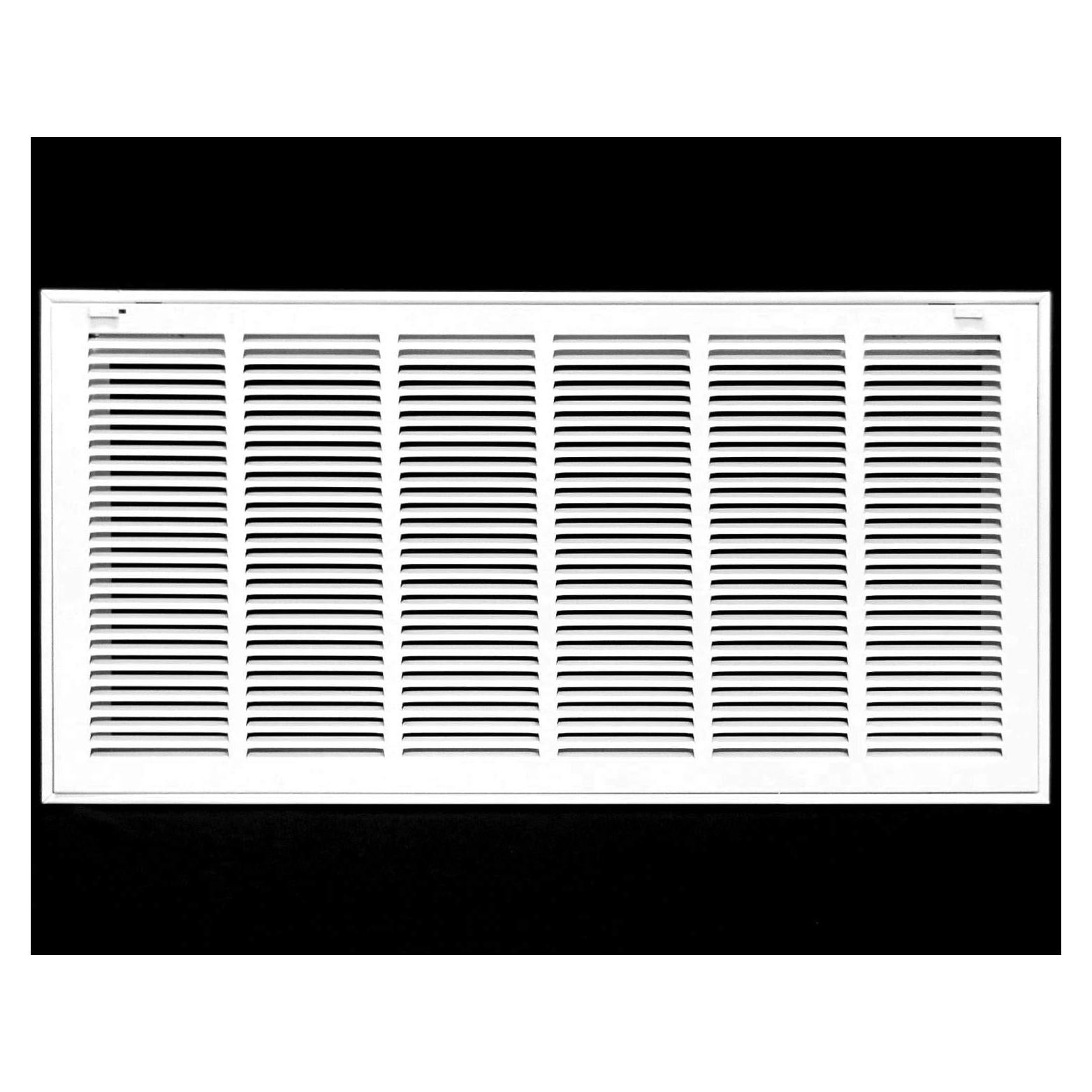 Rejilla de Filtro de Aire 30x12 HVAC Premium - Acero Blanco