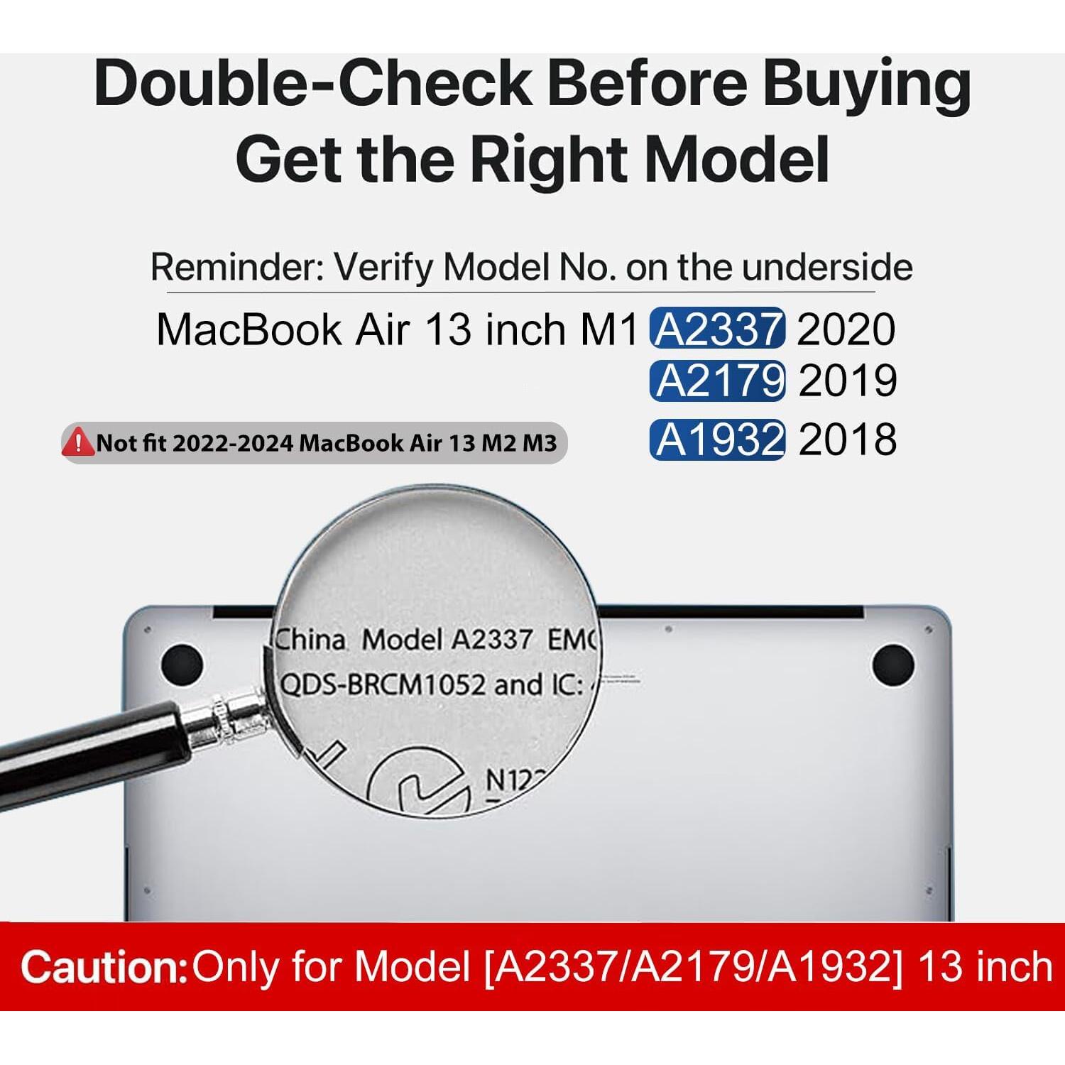 CISSOOK Funda Dura Floral para MacBook Air 13" 2021-2018