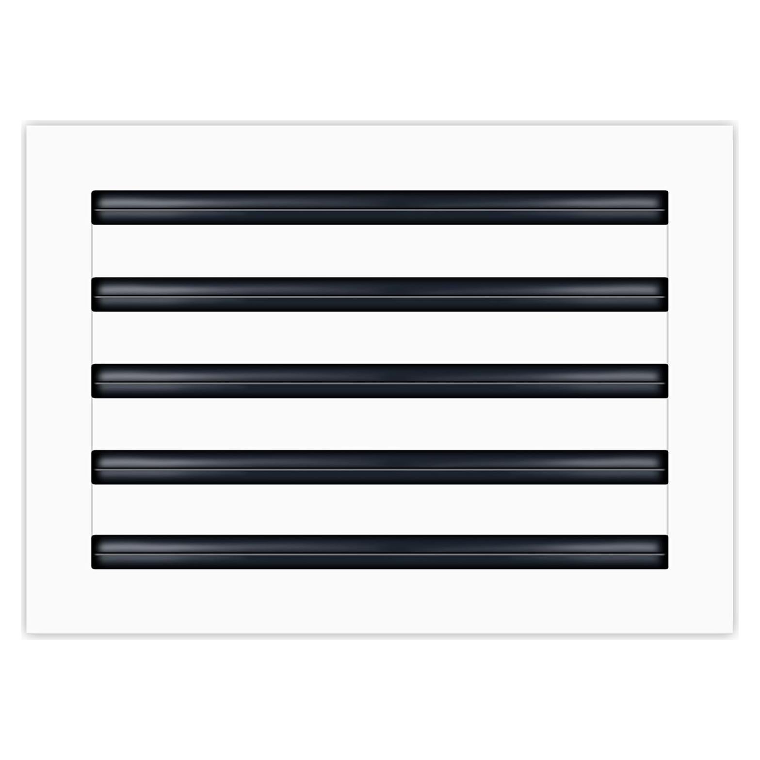 Cubierta de Ventilación de Aire Moderna 16x10 Aluminio Blanco