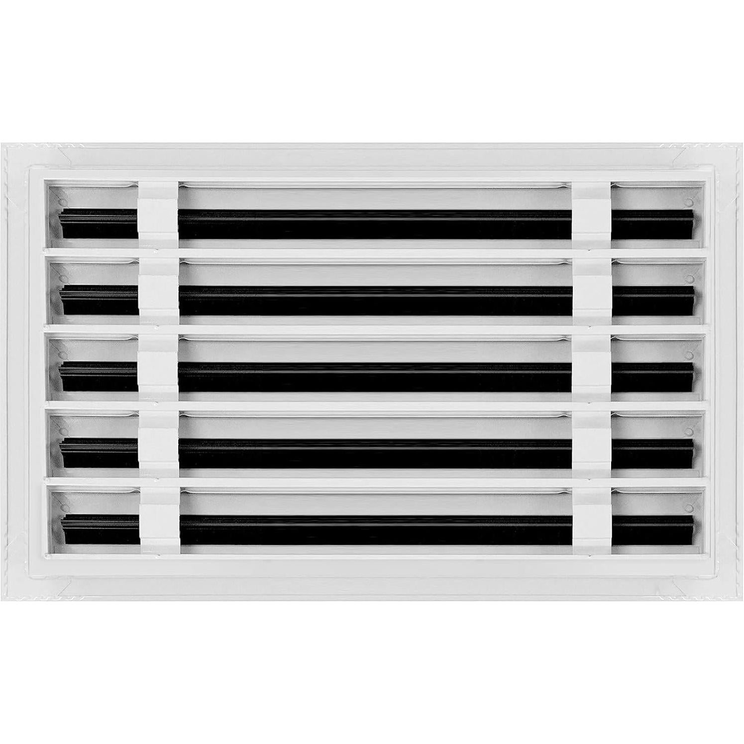 Cubierta de Ventilación de Aire Moderna 16x10 Aluminio Blanco