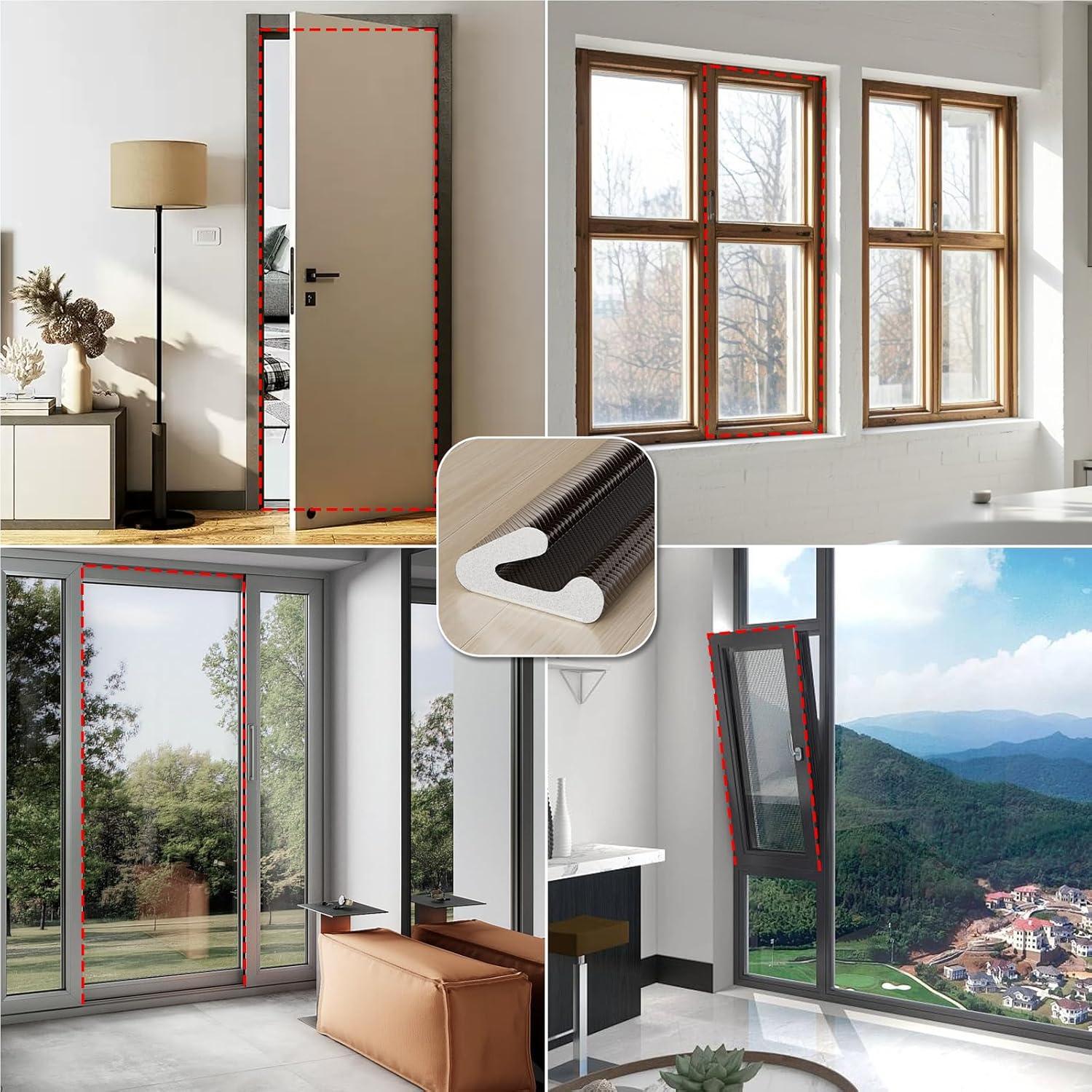 Burlete para Puertas y Ventanas Vannesse 6m Aislante Térmico