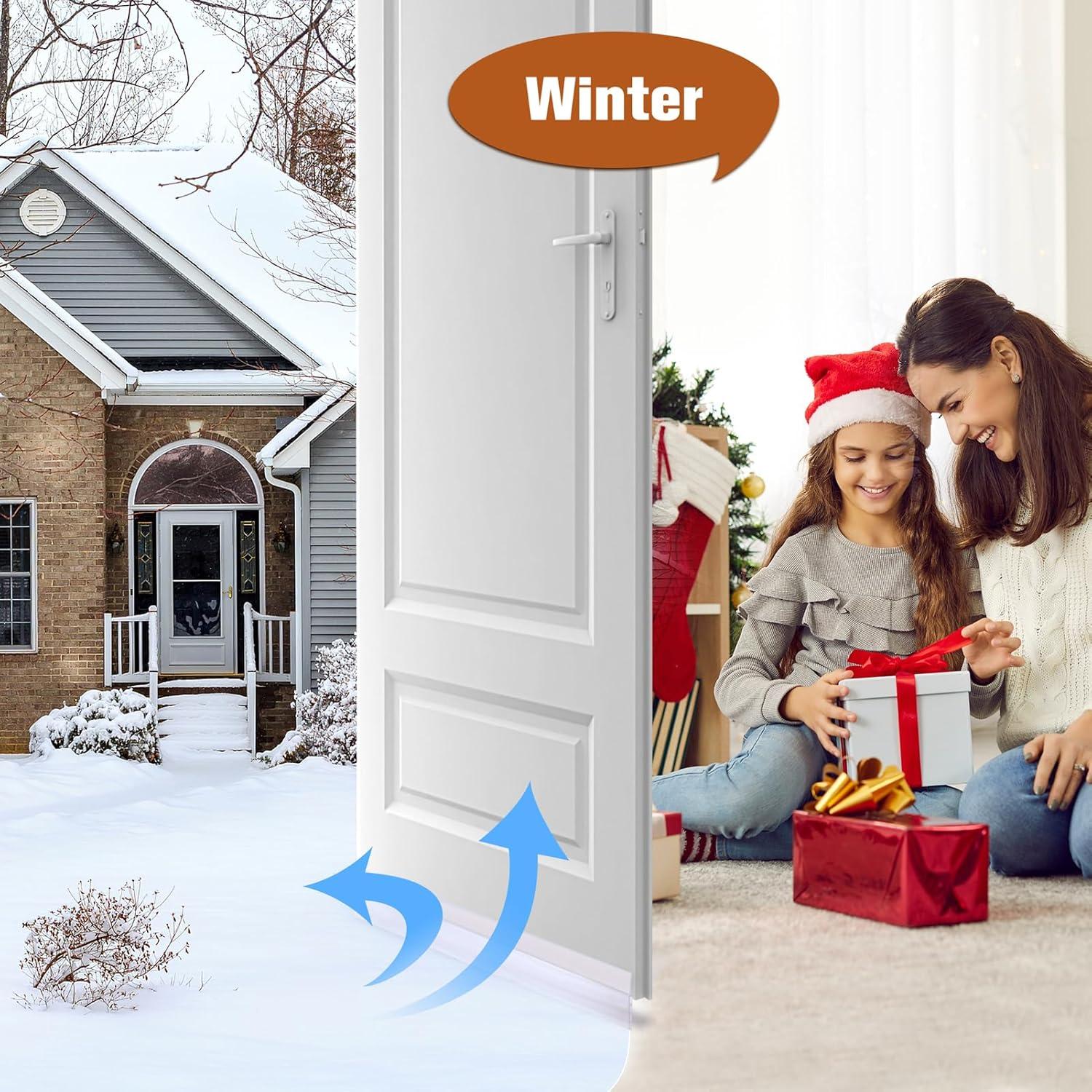 Sello de Puerta Aislante YOUSHARES 1m Transparente - Excluidor de Corrientes