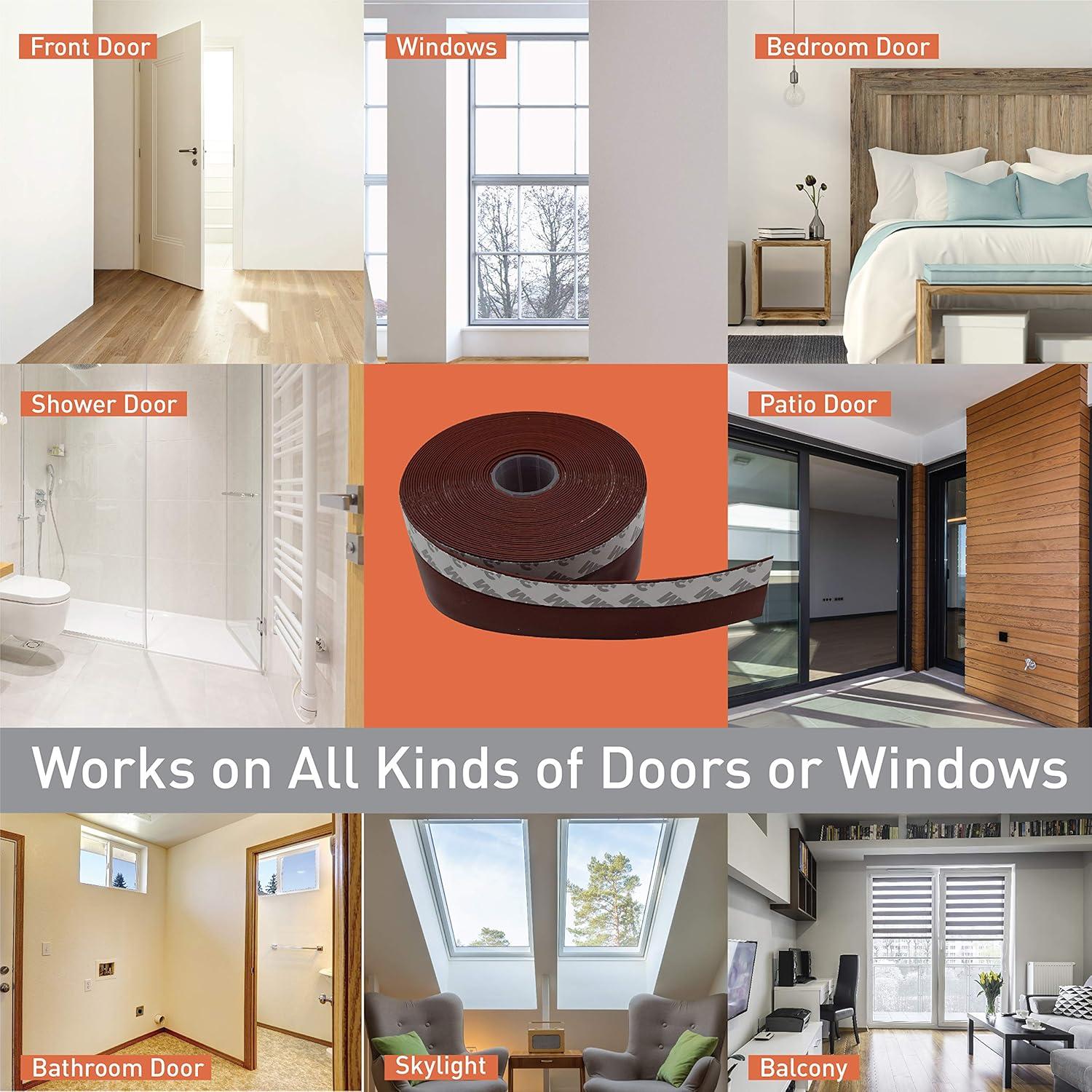 Tira de Sello de Silicona Absolute Living 45mm x 9.14m Marrón