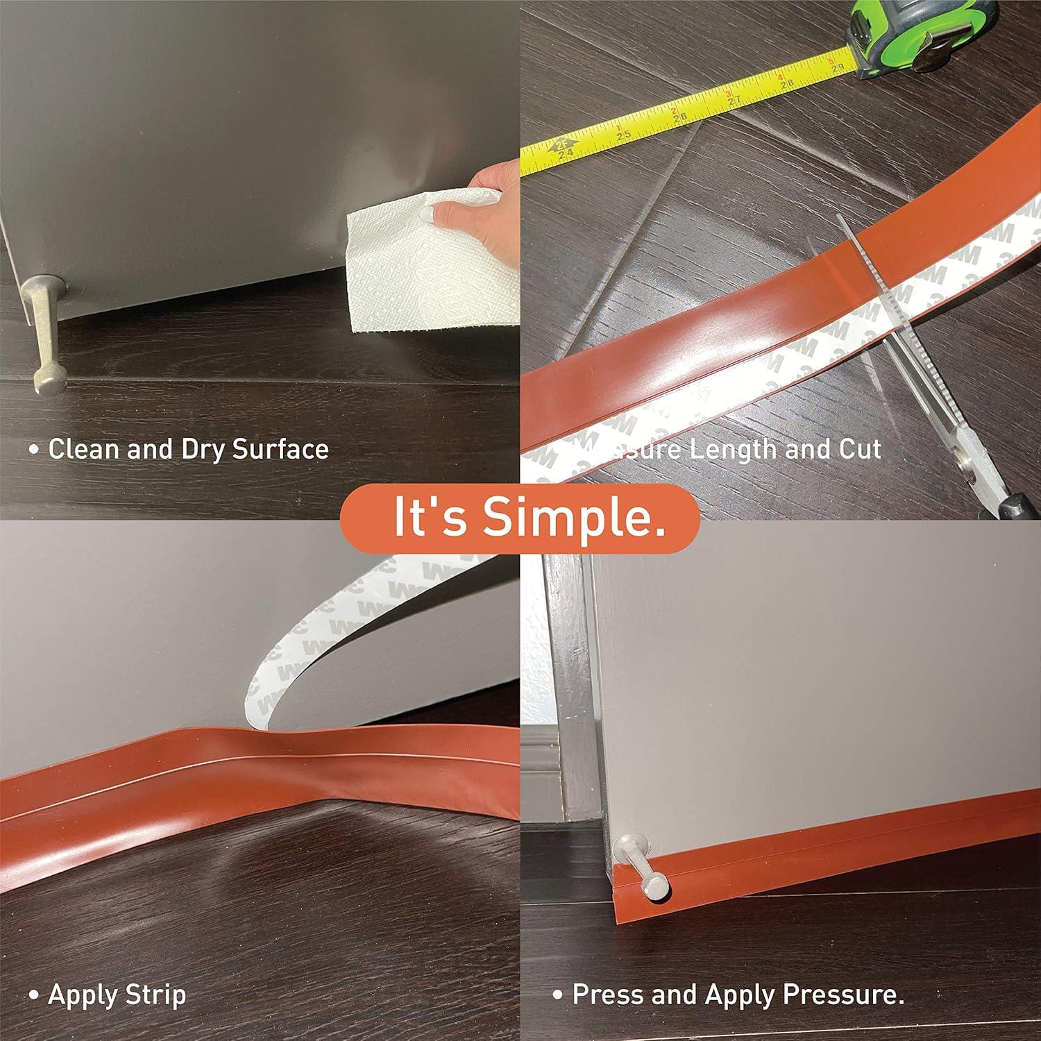 Tira de Sello de Silicona Absolute Living 45mm x 9.14m Marrón