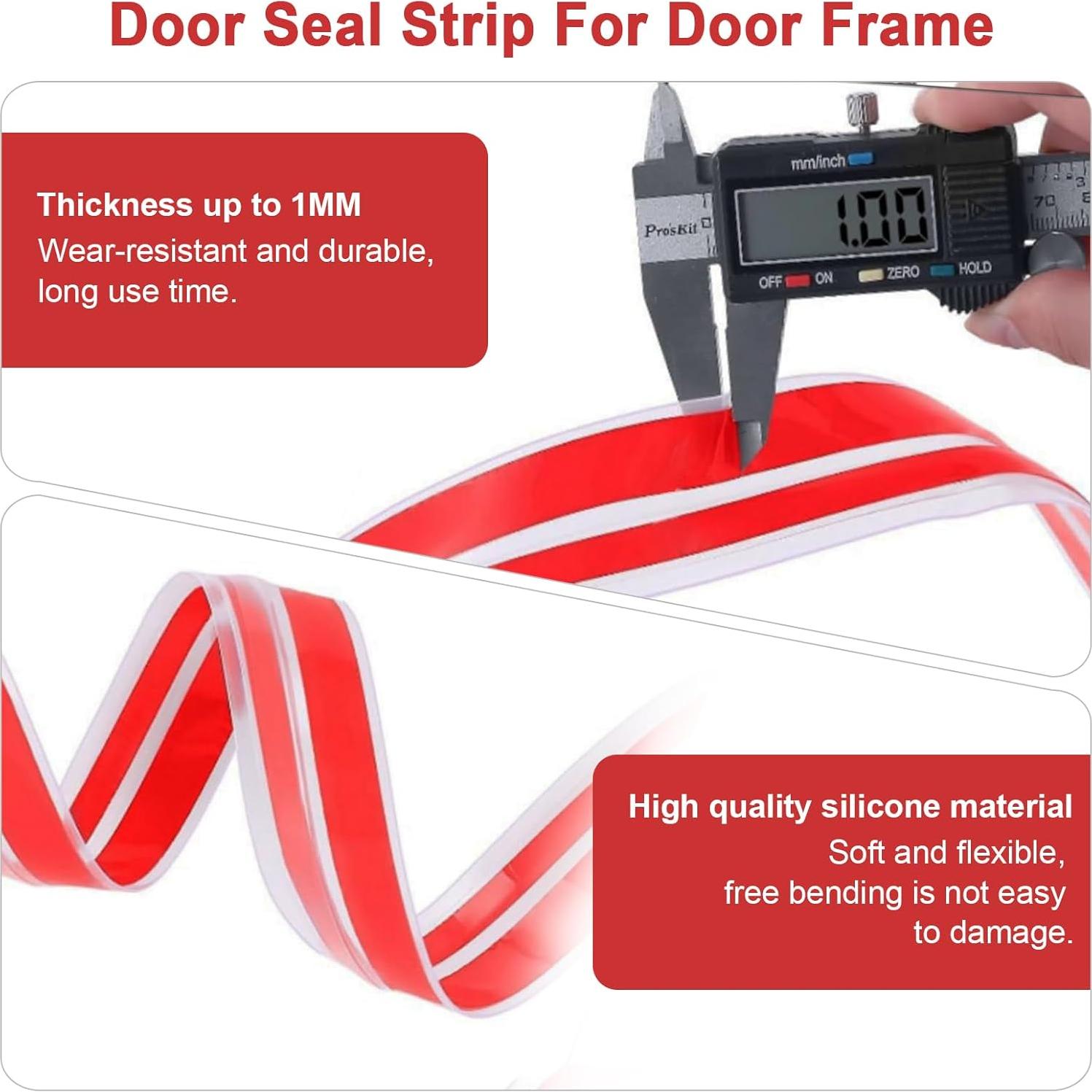 Cinta de Sellado para Puerta BADAO TPE 11m Transparente