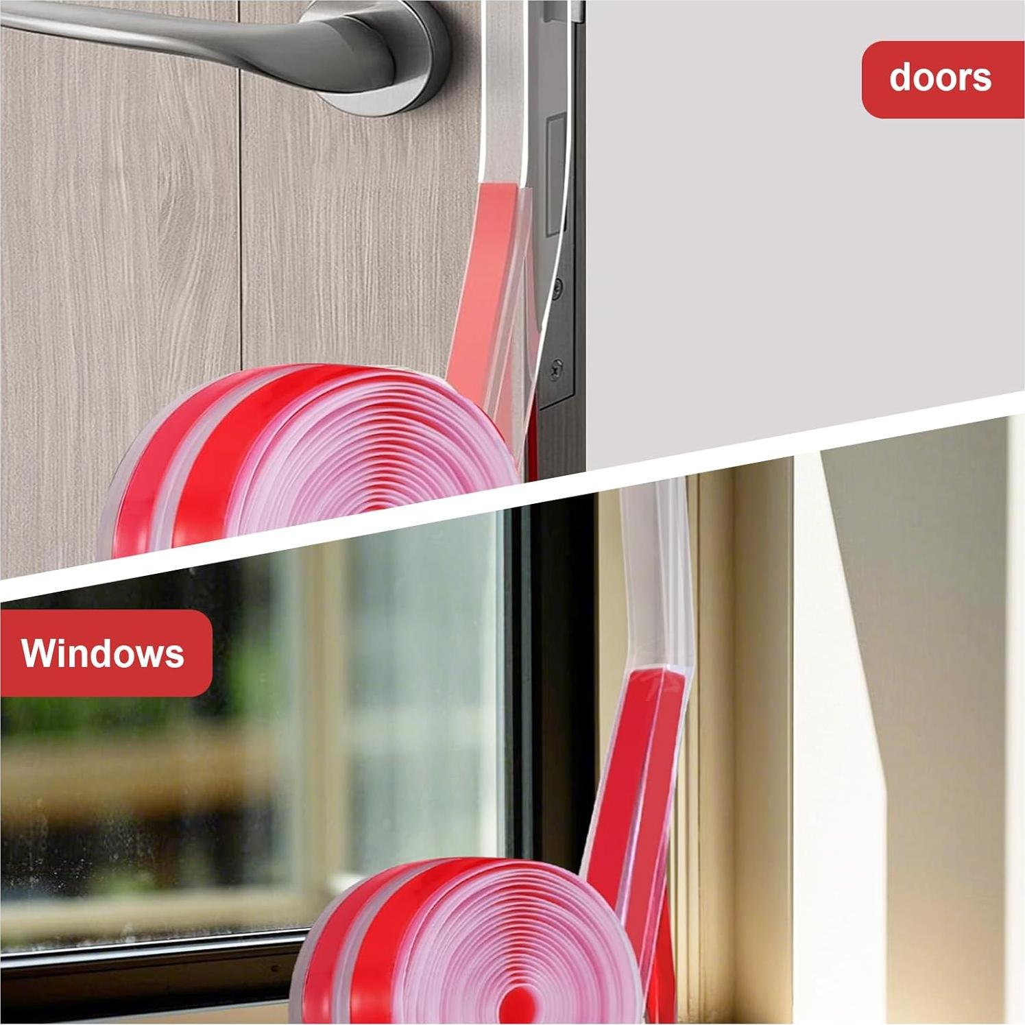 Cinta de Sellado para Puerta BADAO TPE 11m Transparente