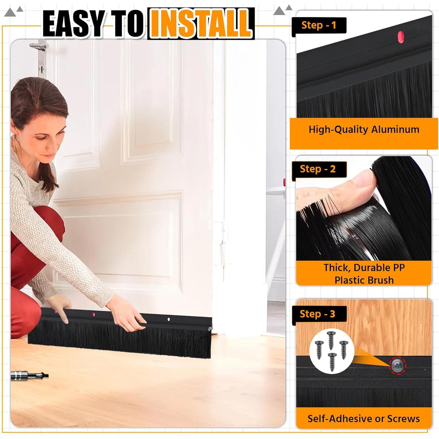 Paquete de 2 Barreras para Puertas COZYNIX - Aislamiento de Aire y Ruido