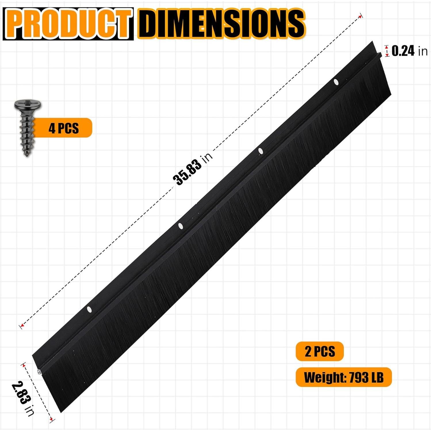 Paquete de 2 Barreras para Puertas COZYNIX - Aislamiento de Aire y Ruido