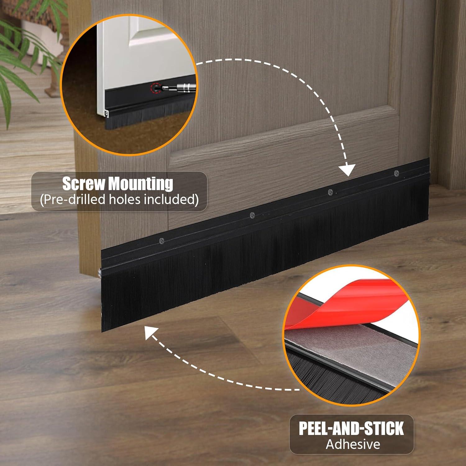 Paquete de 2 Barreras para Puertas COZYNIX - Aislamiento de Aire y Ruido