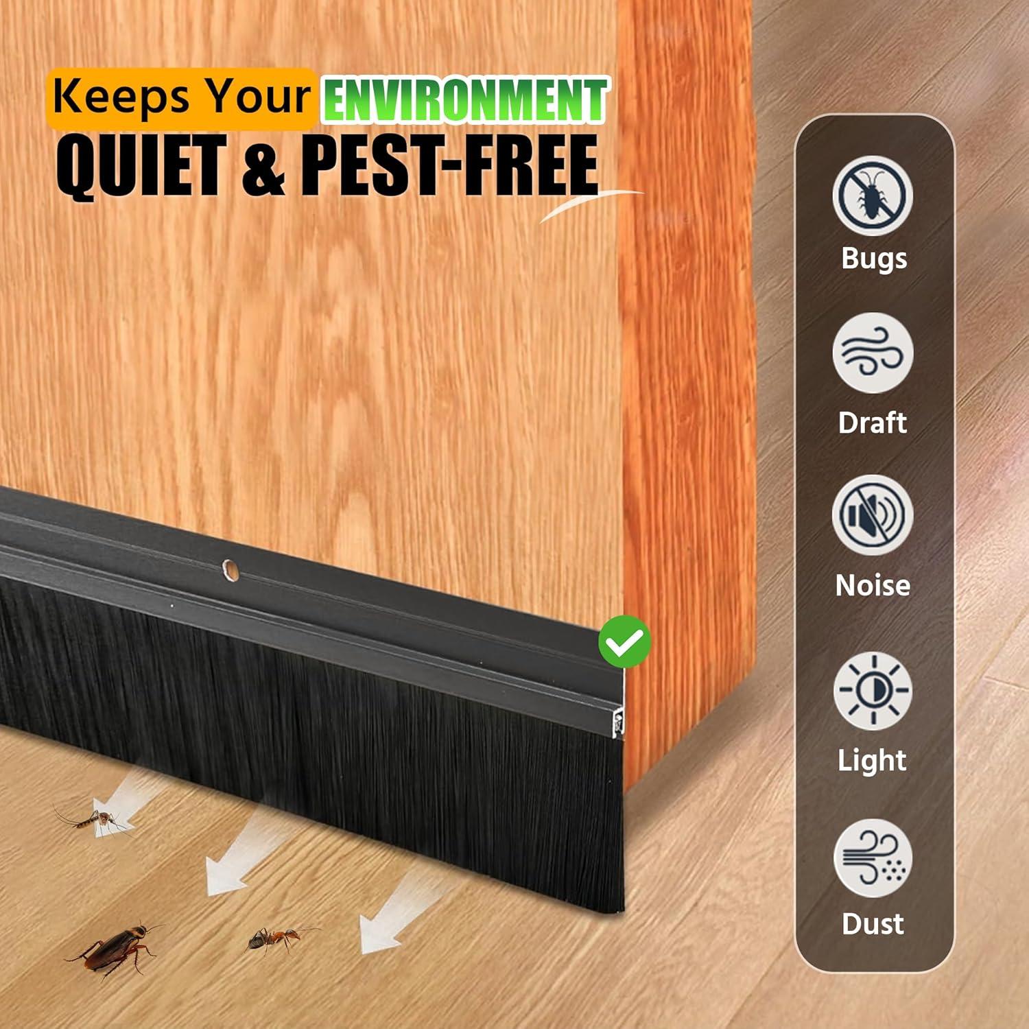 Paquete de 2 Barreras para Puertas COZYNIX - Aislamiento de Aire y Ruido