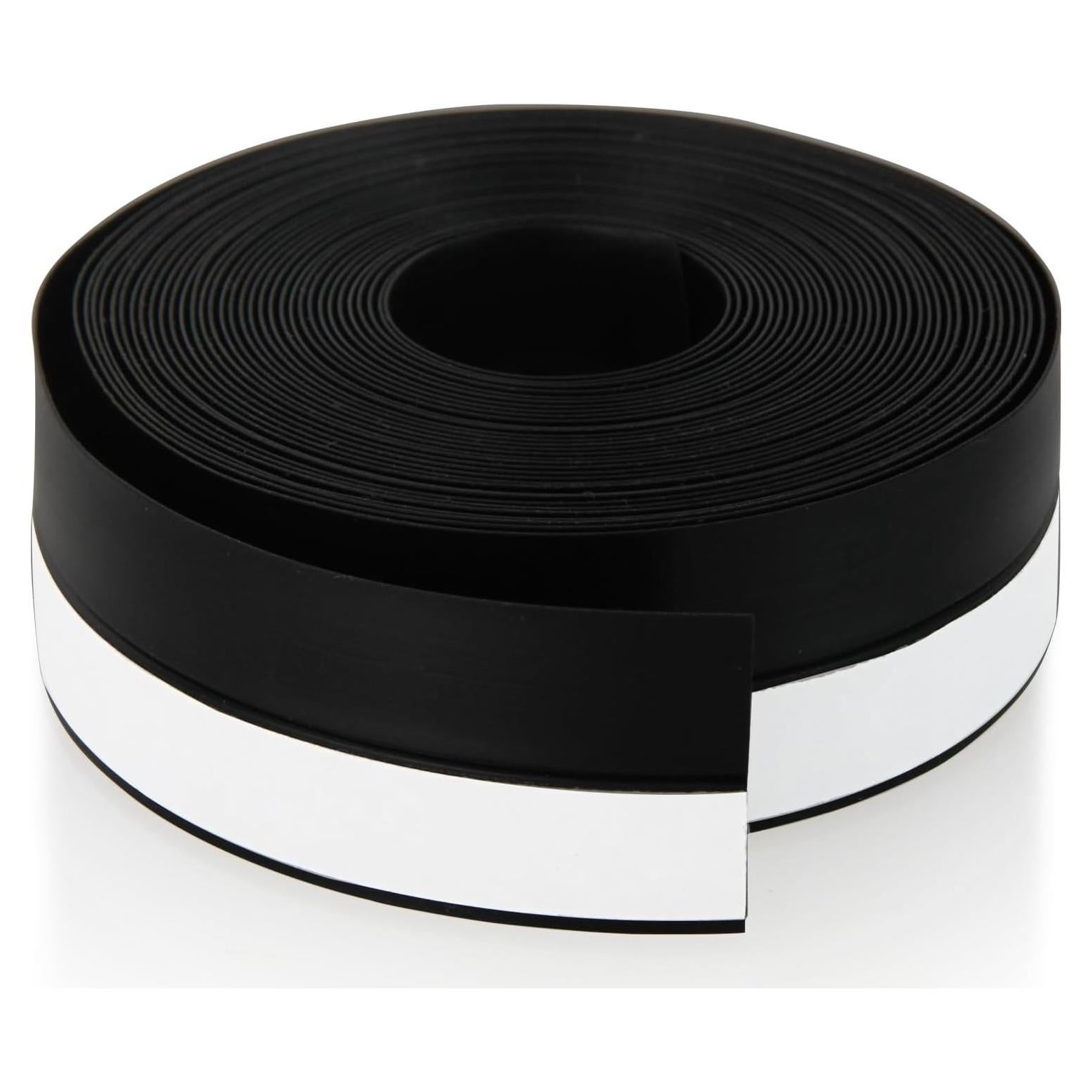 Tira de sellado de puerta de silicona Vivikivi 5m 25mm Negro