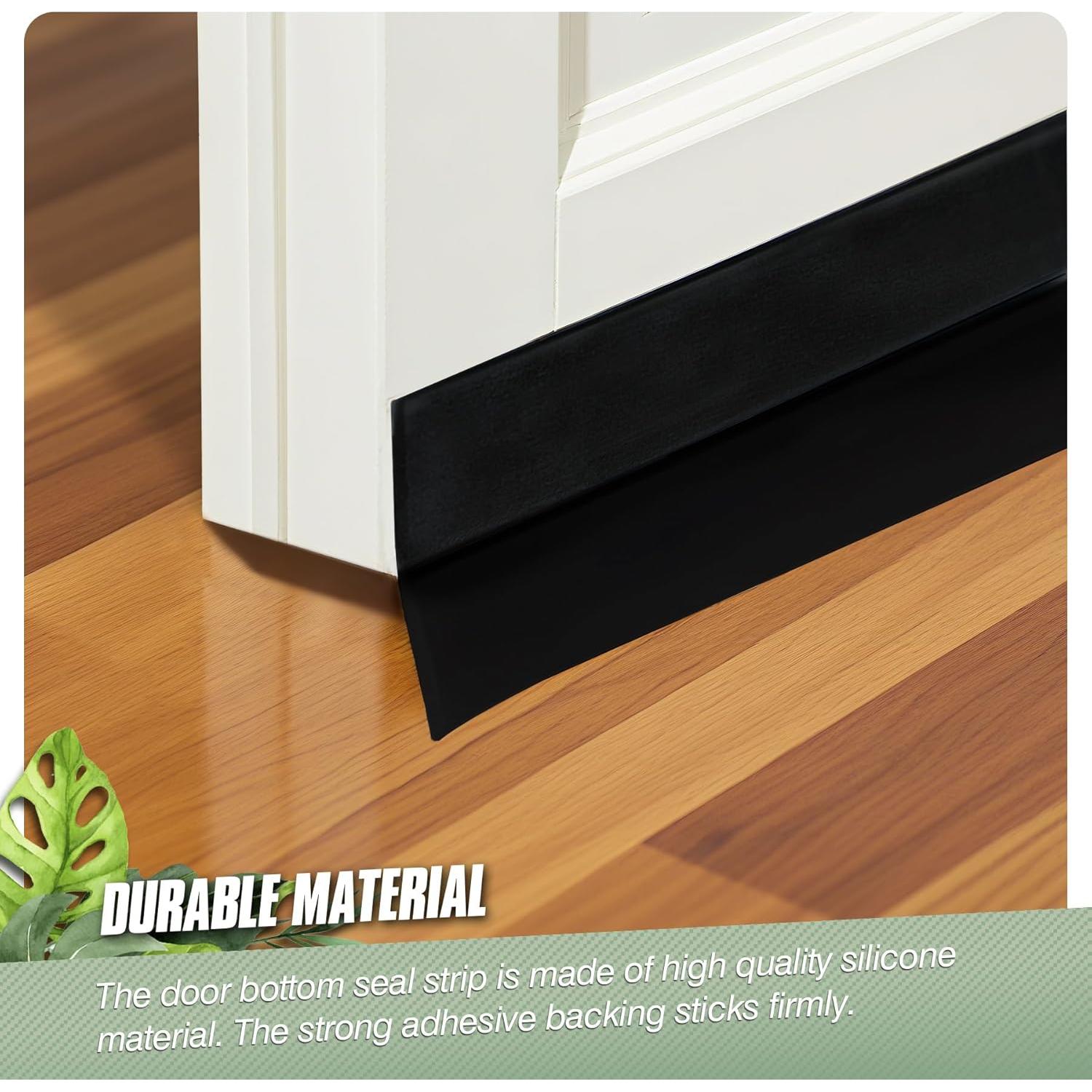 Tira de sellado de puerta de silicona Vivikivi 5m 25mm Negro