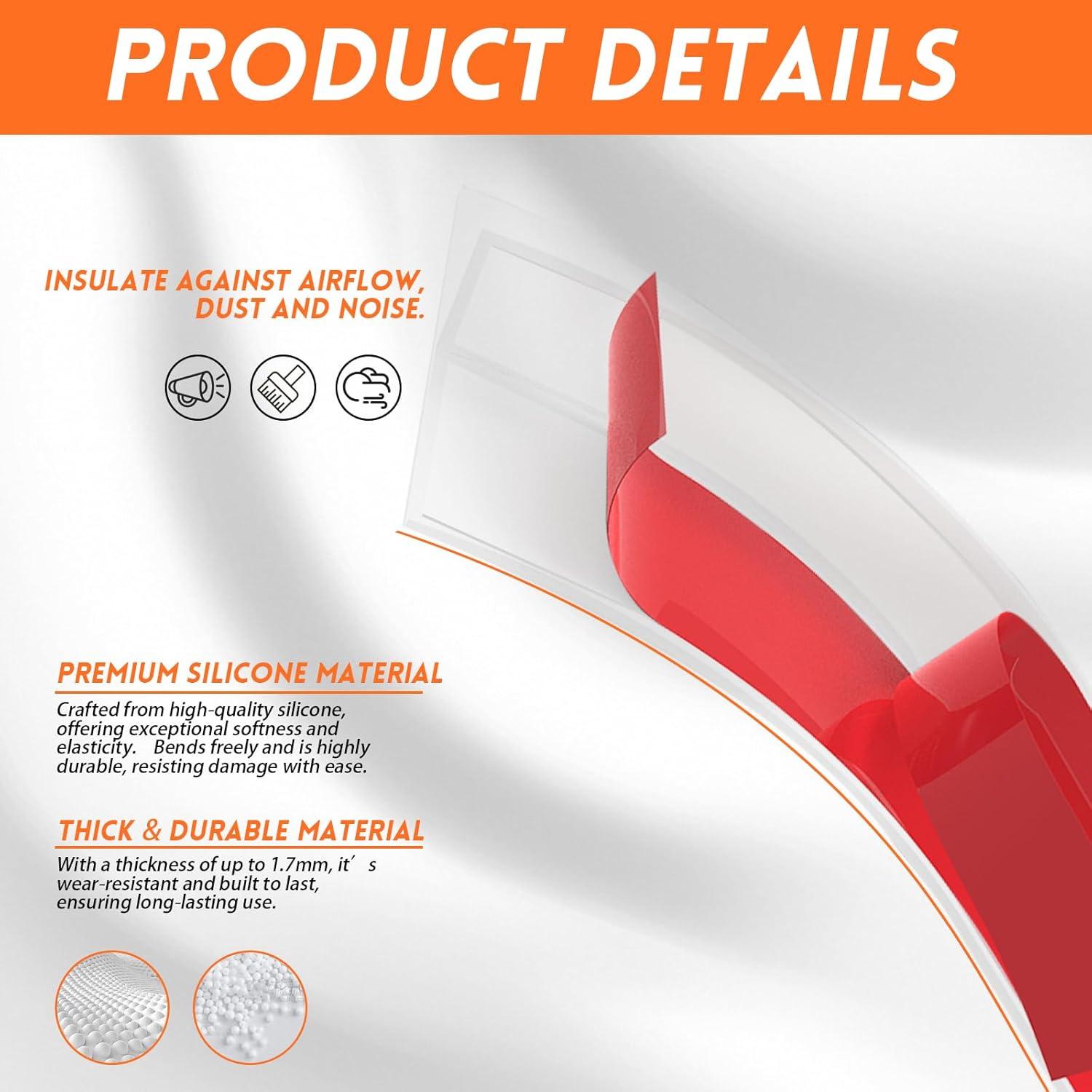 Sello de puerta con burlete en T Floatlive 6.1m blanco