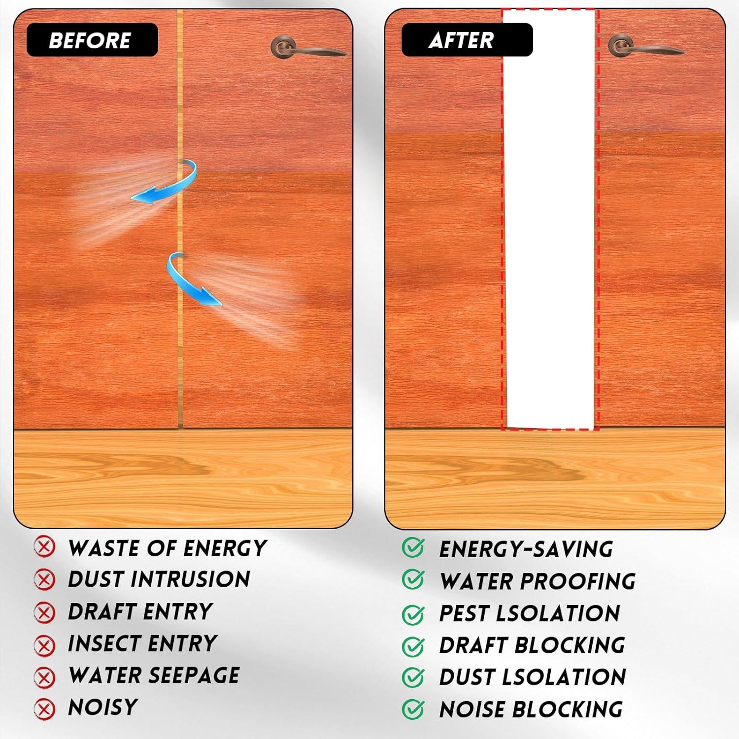 Sello de puerta con burlete en T Floatlive 6.1m blanco