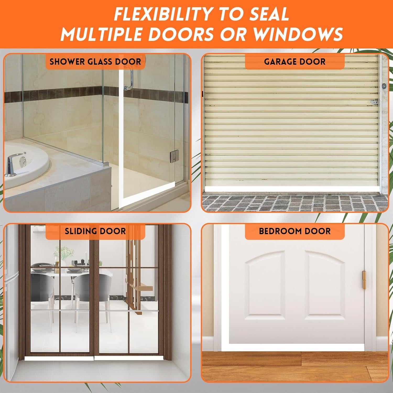 Sello de puerta con burlete en T Floatlive 6.1m blanco