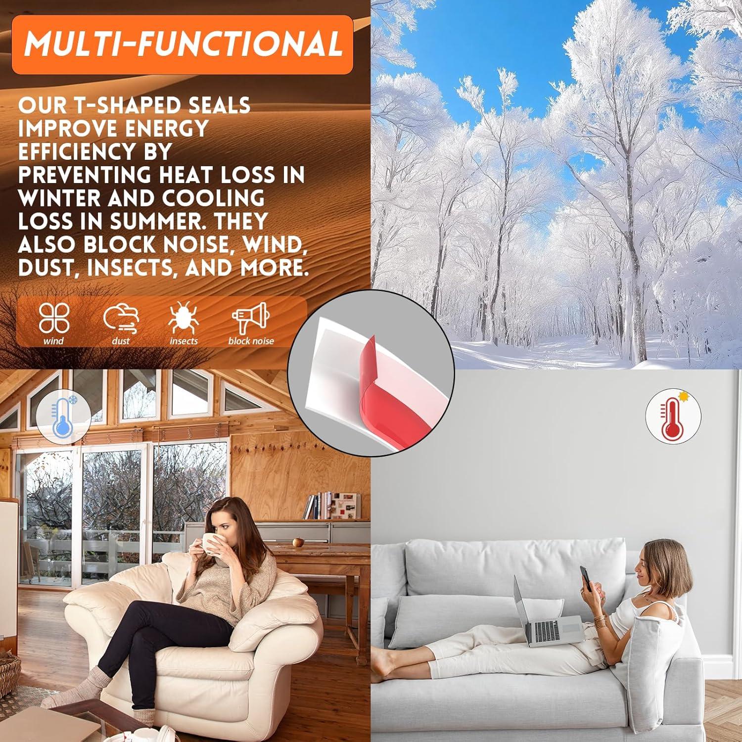 Sello de puerta con burlete en T Floatlive 6.1m blanco