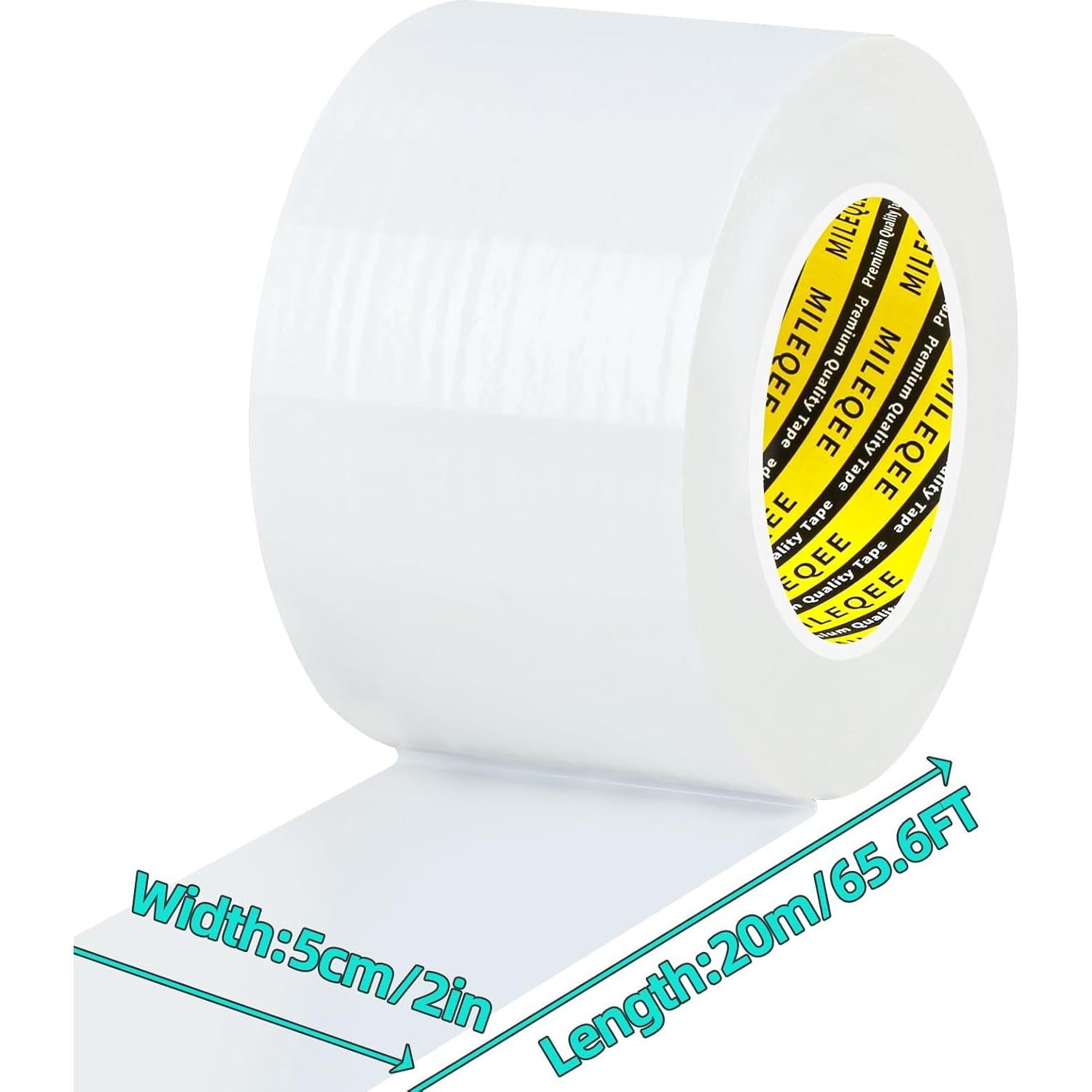 Cinta de Sellado MILEQEE Blanca 5.08cm x 20m Impermeable