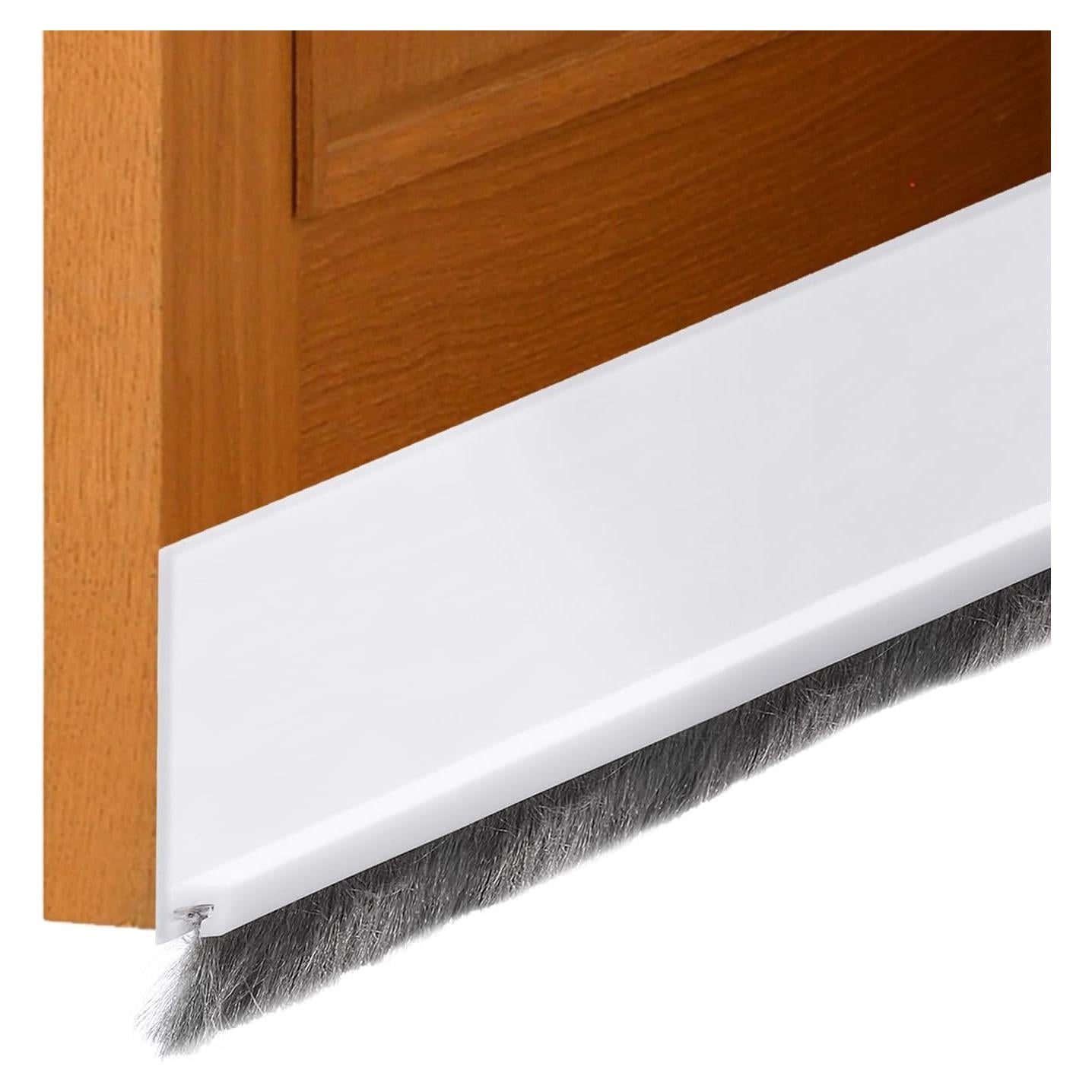 Barrera de Puerta uxcell 100 cm x 5 cm TPE Aislante Blanco