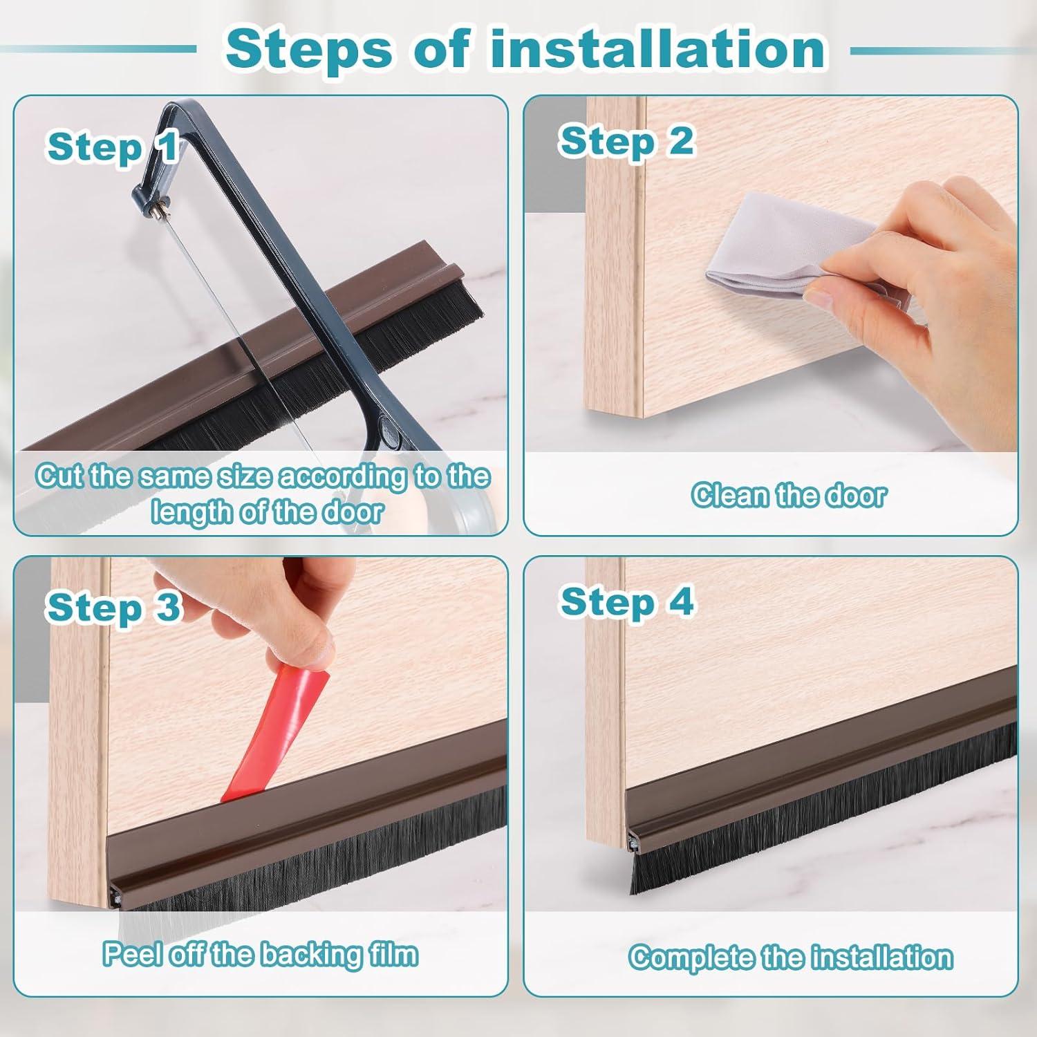 Tapón de Draft para Puerta uxcell PVC 100 cm Negro Aislante