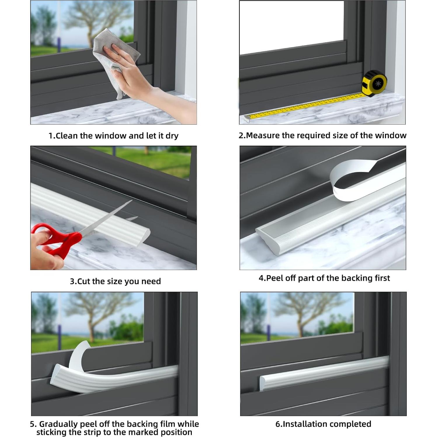 Cinta de Espuma Autoadhesiva 5m cuysfead Aislante Acústico Negro