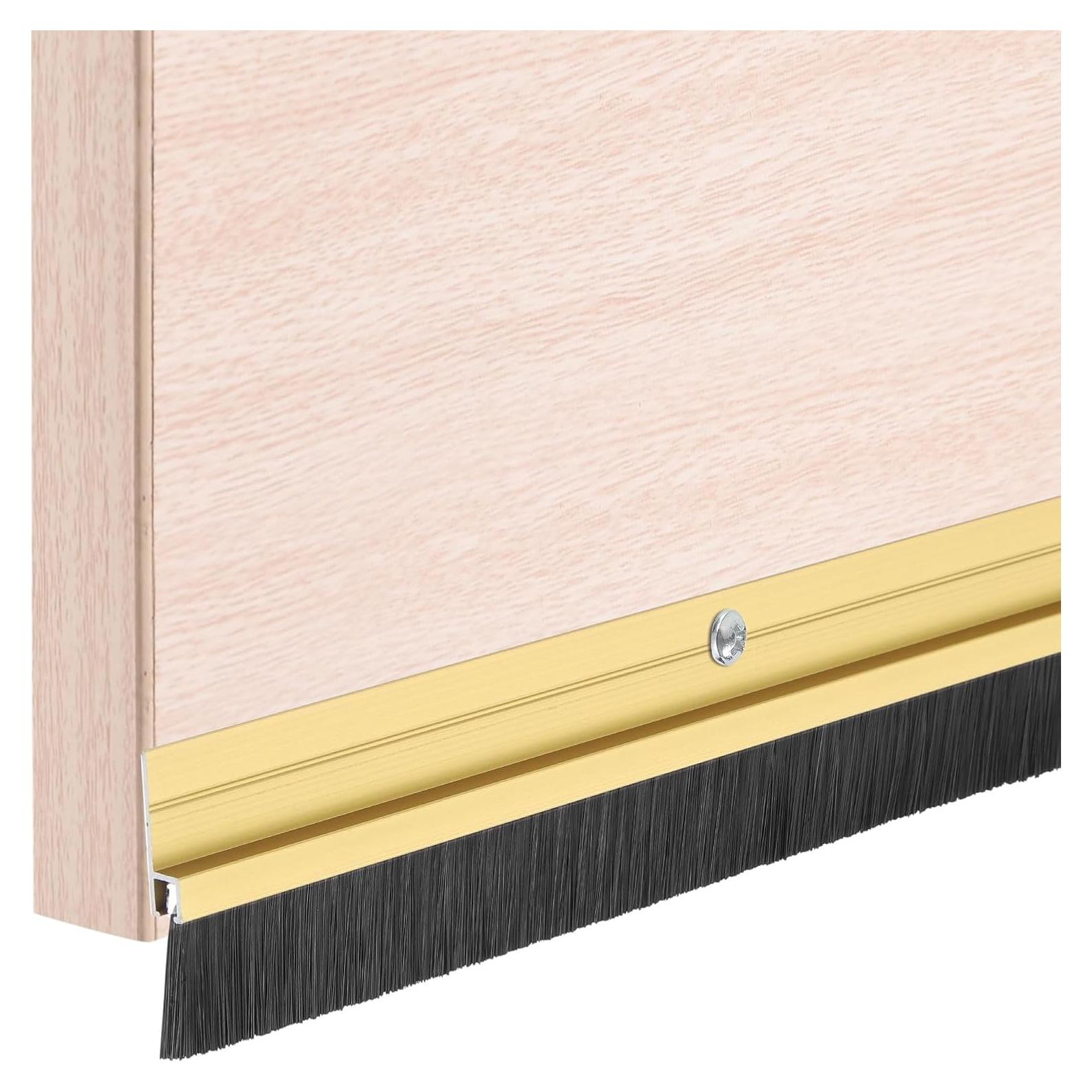 Tapón de Corrientes de Aire uxcell 100 cm Aluminio Dorado