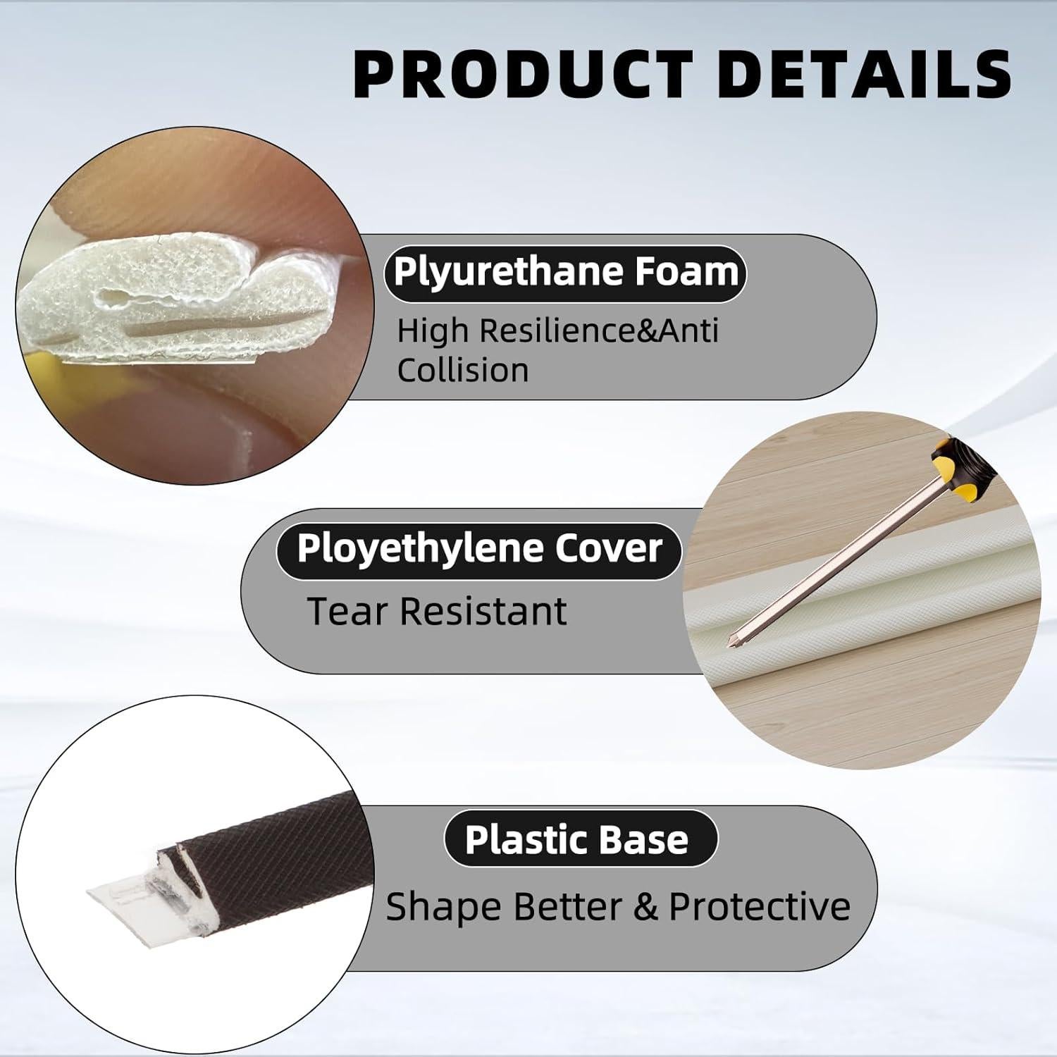 Cinta Aislante de Espuma en V cuysfead 10 m Blanco