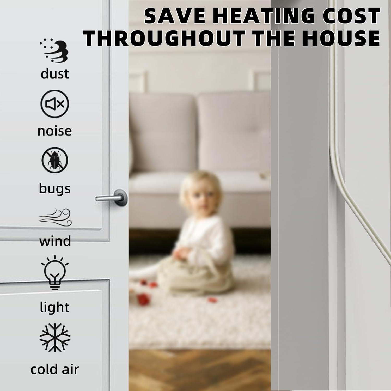 Cinta Aislante de Espuma en V cuysfead 10 m Blanco