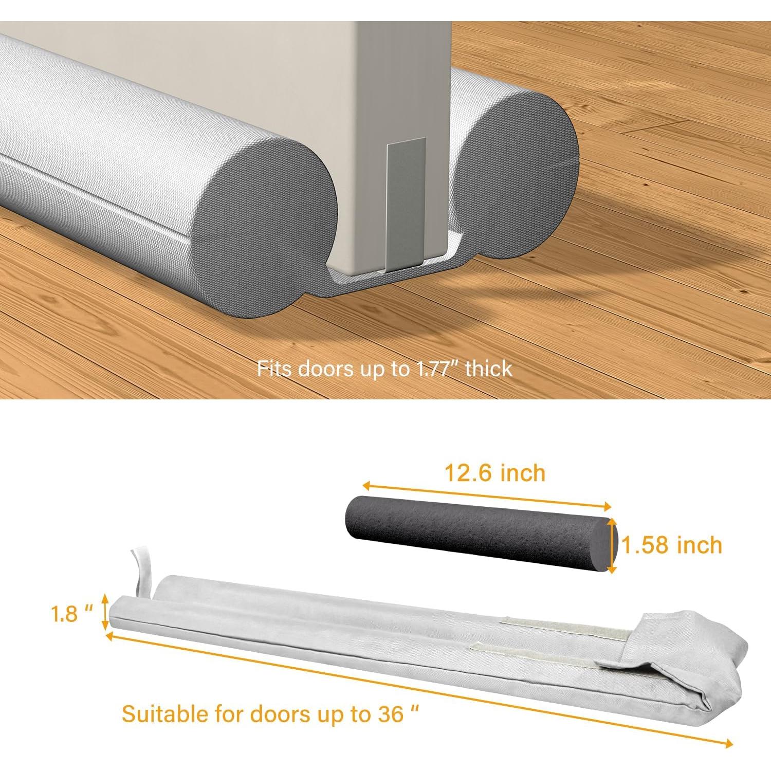 Barrera de Corrientes de Aire TONINT 2 Paquetes 99 cm Silicona