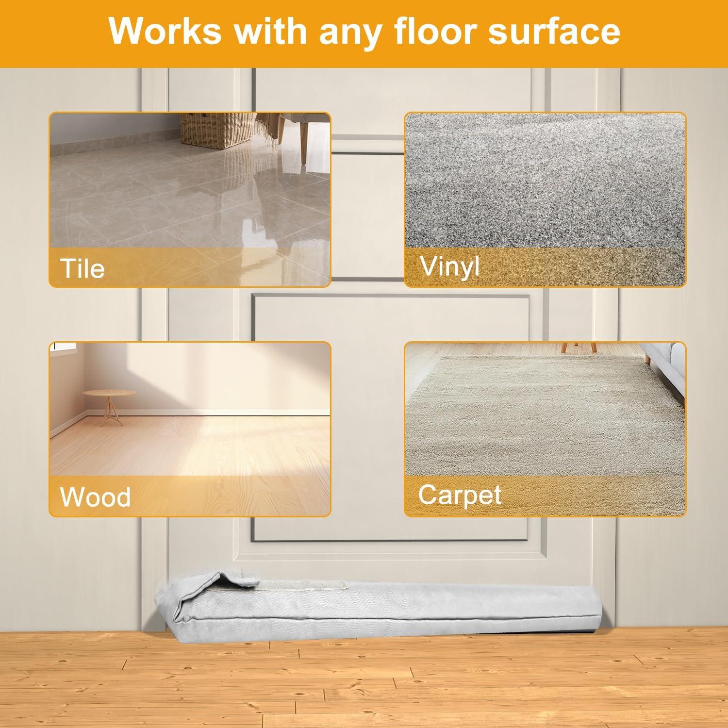 Barrera de Corrientes de Aire TONINT 2 Paquetes 99 cm Silicona