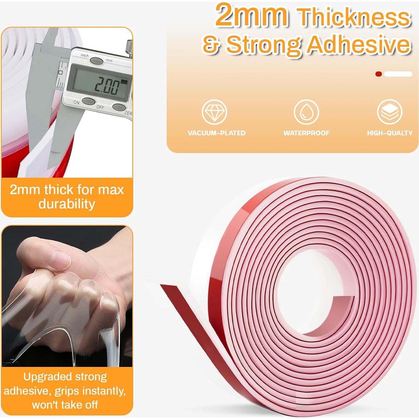 Burlete de Silicona Transparente E-PRONSE 5cm x 6.1m